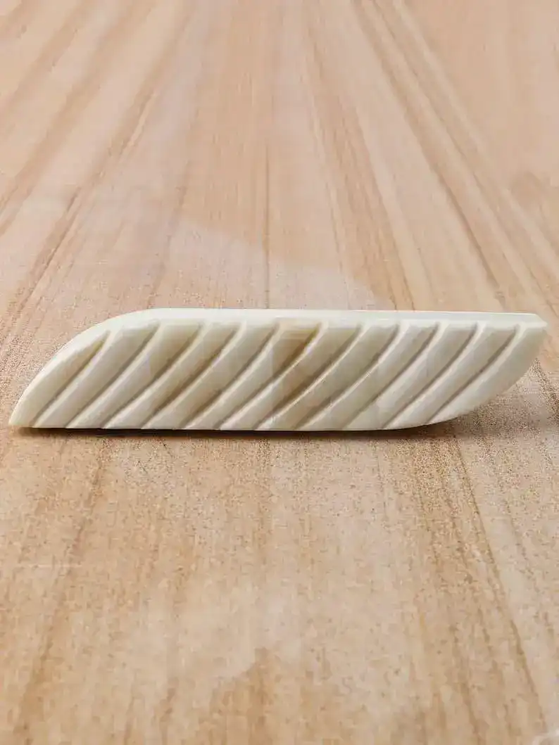 Bone-Inlay Curved Cabinet Drawer Pulls - Image 3