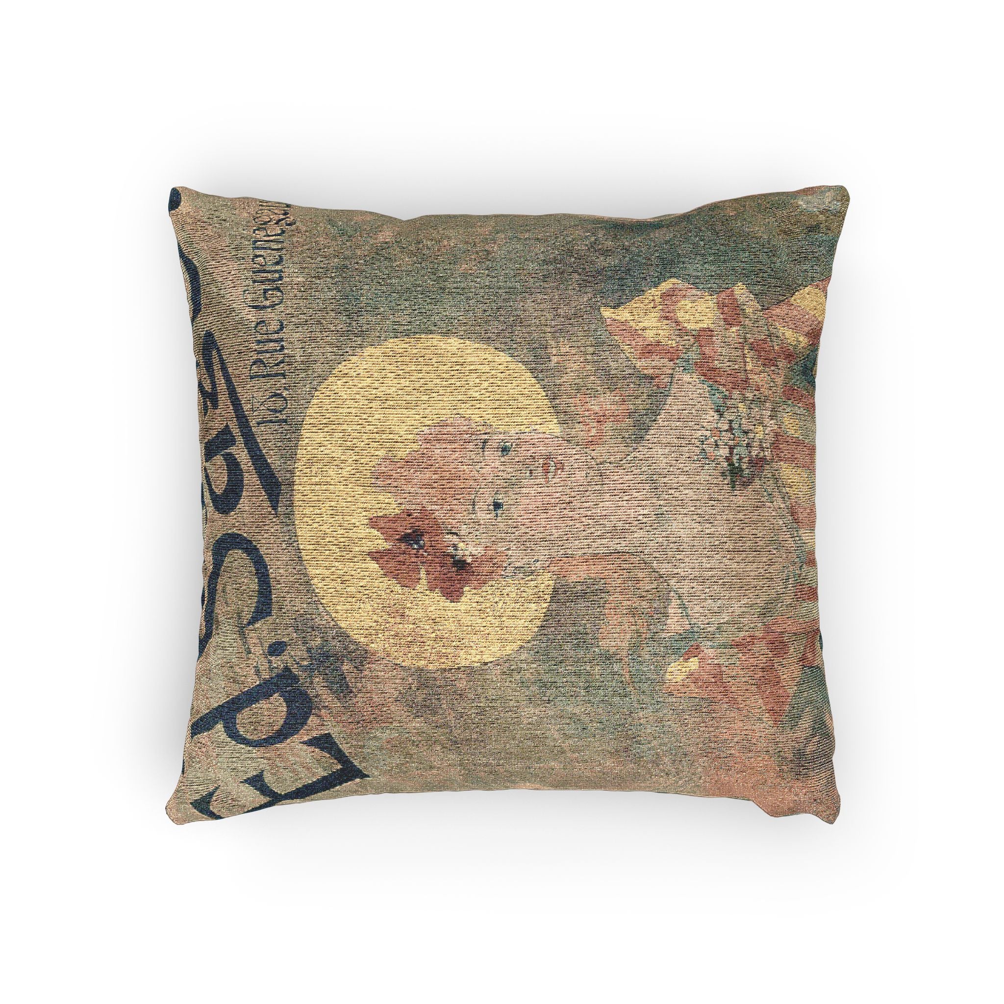 bookstore-ed-sagot-jules-cheret | Woven Pillow - Image 4