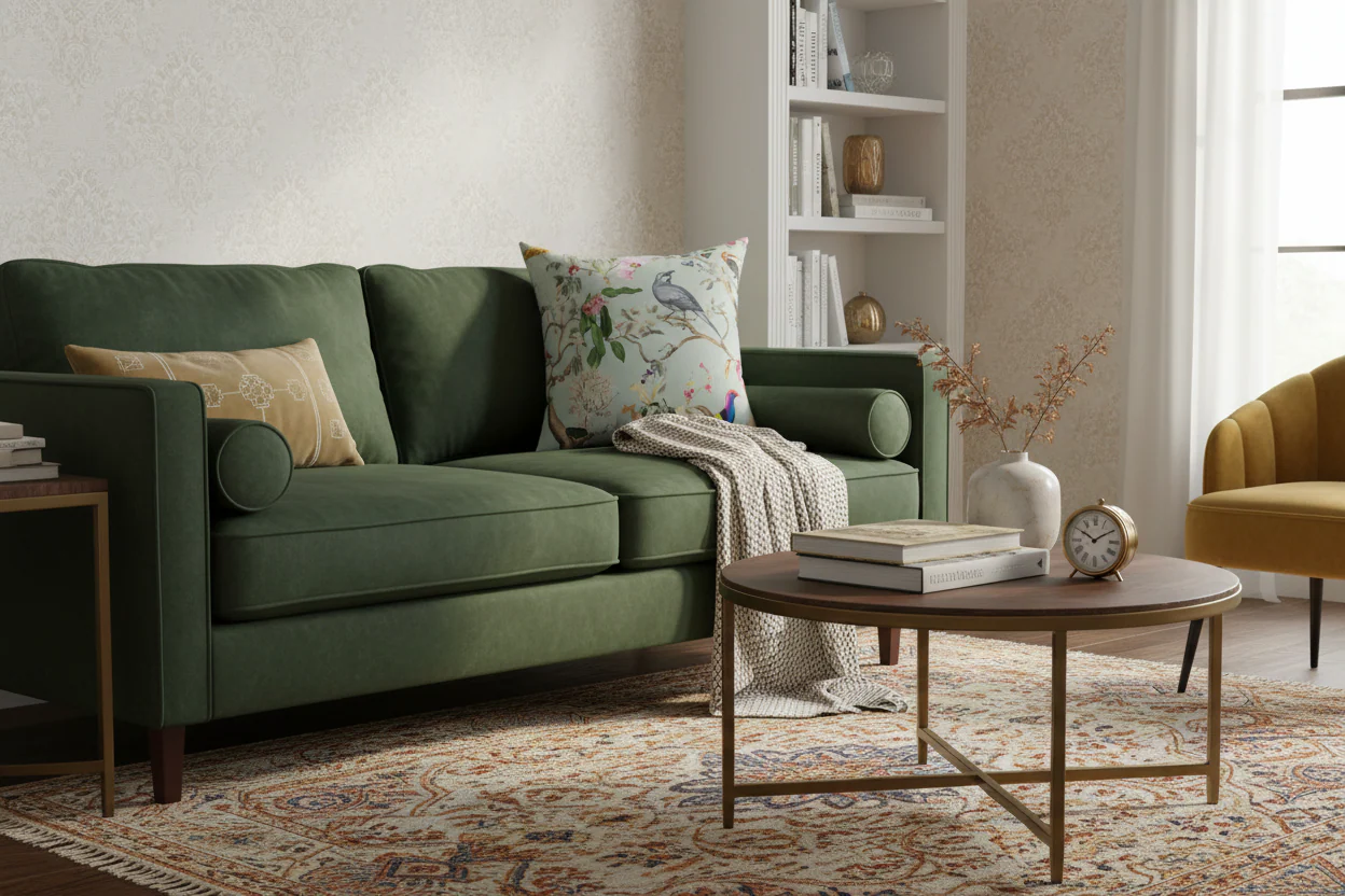Botanical Aviary Luxe Throw Pillow - Image 2