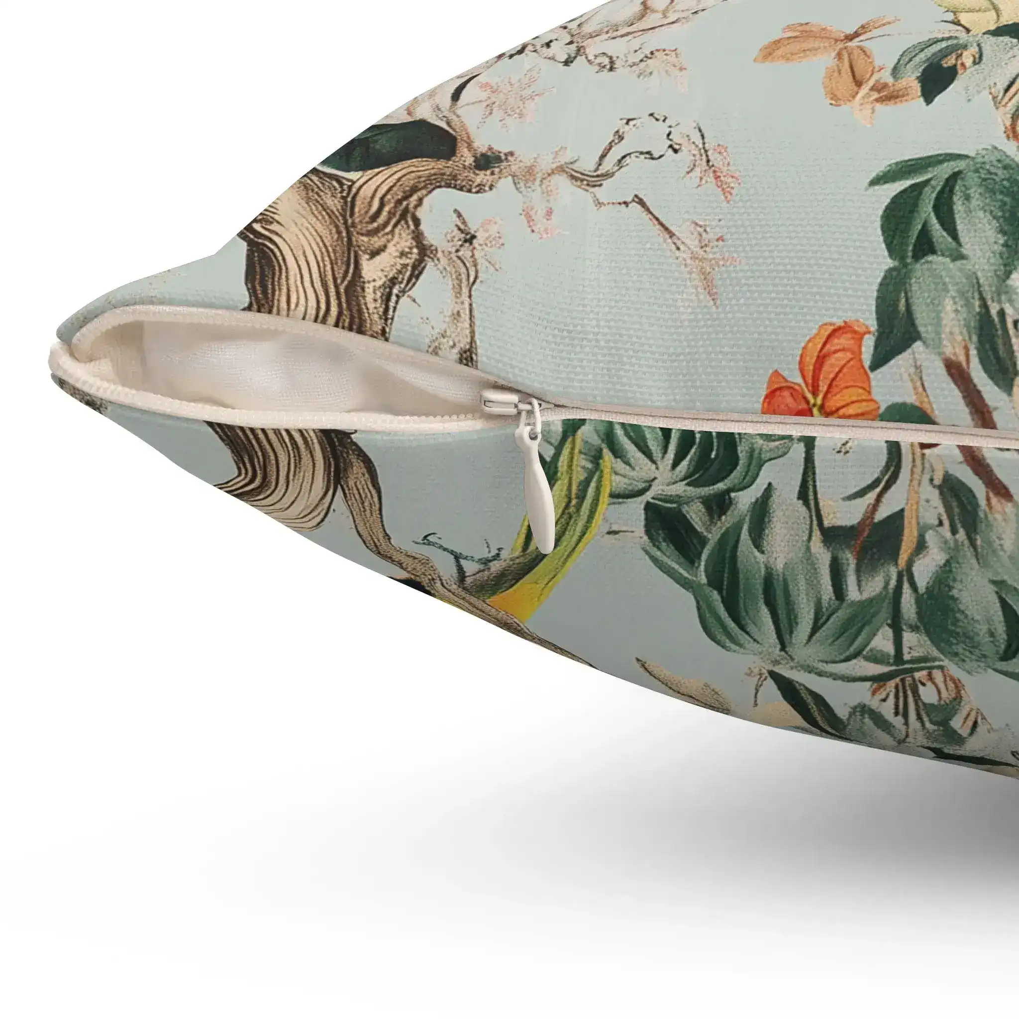 Botanical Aviary Luxe Throw Pillow - Image 3