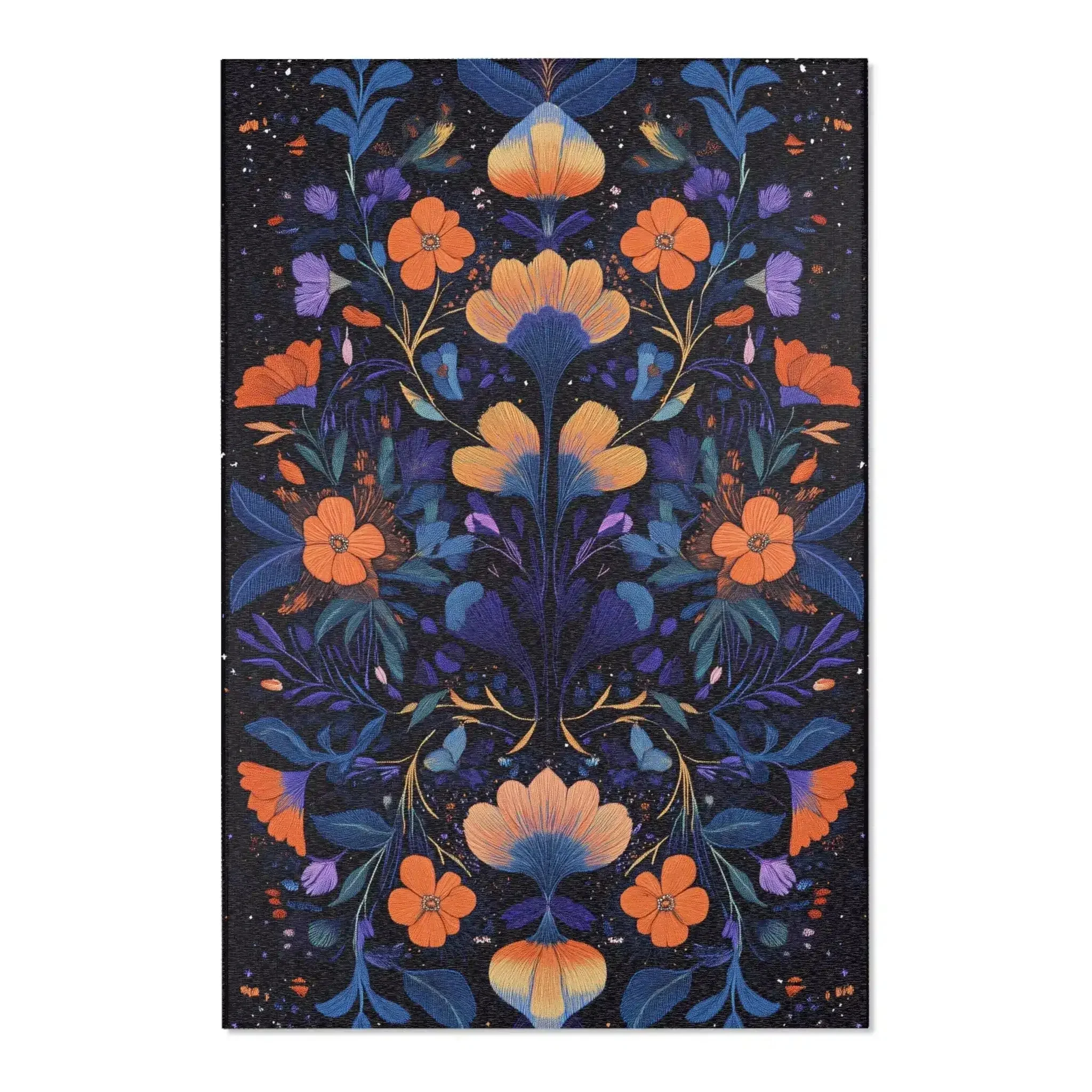 Botanical Bliss Floral Design Accent Rug - Image 3