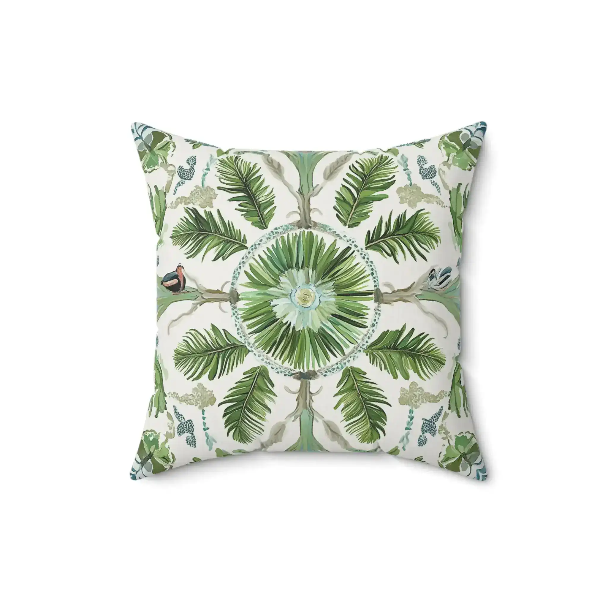 Botanical Bloom & Birds Throw Pillow - Image 4