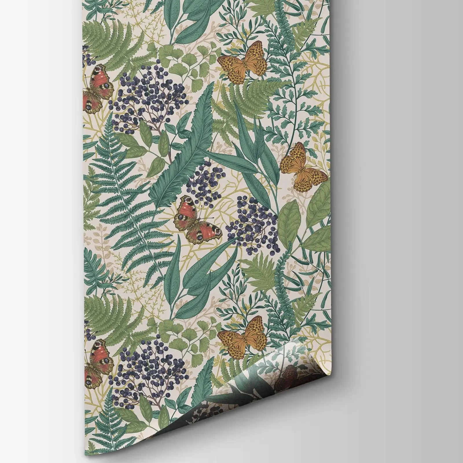 Botanical Butterfly Greenery Wallpaper - Image 2