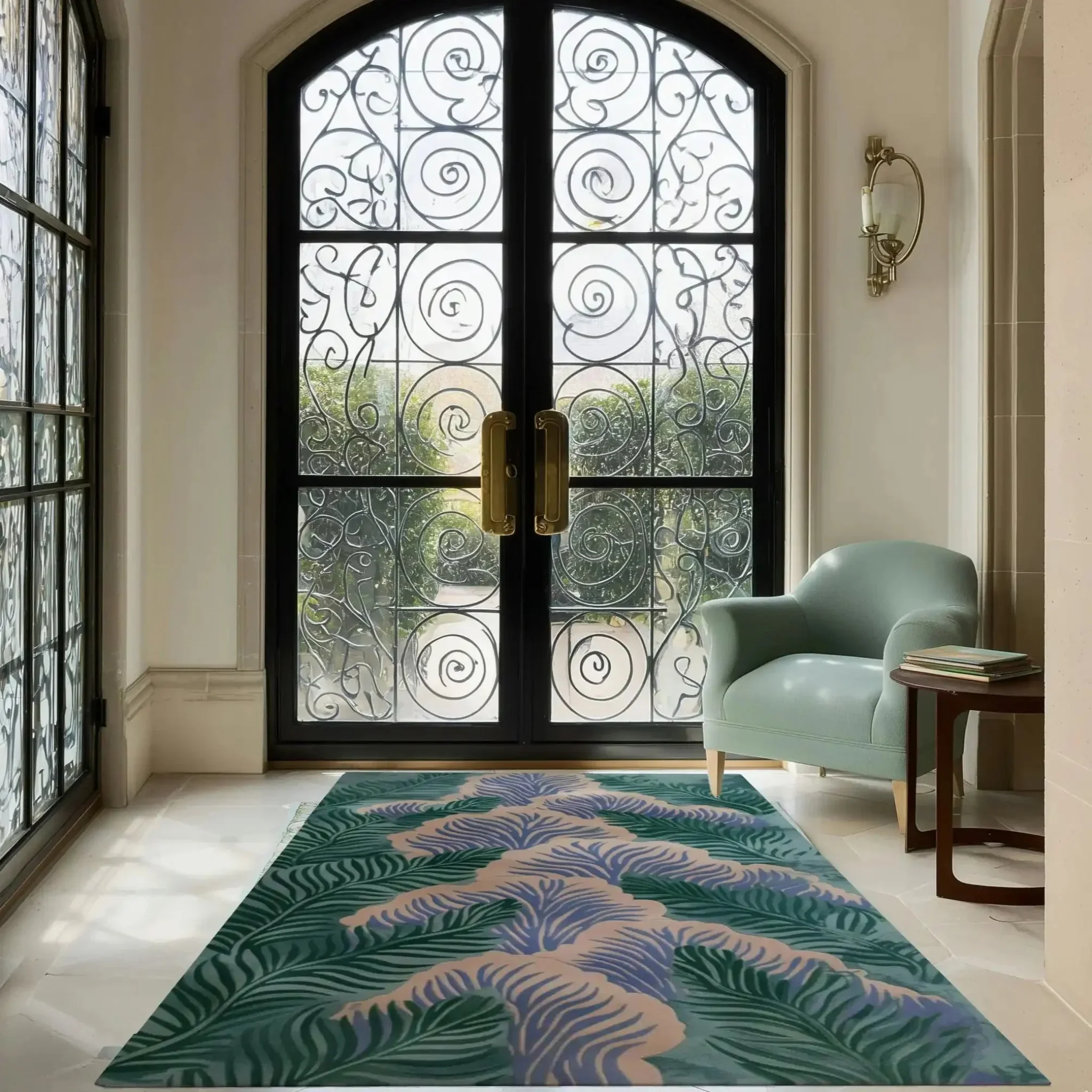 Botanical Dream Hand Tufted Wool Rug - Image 7