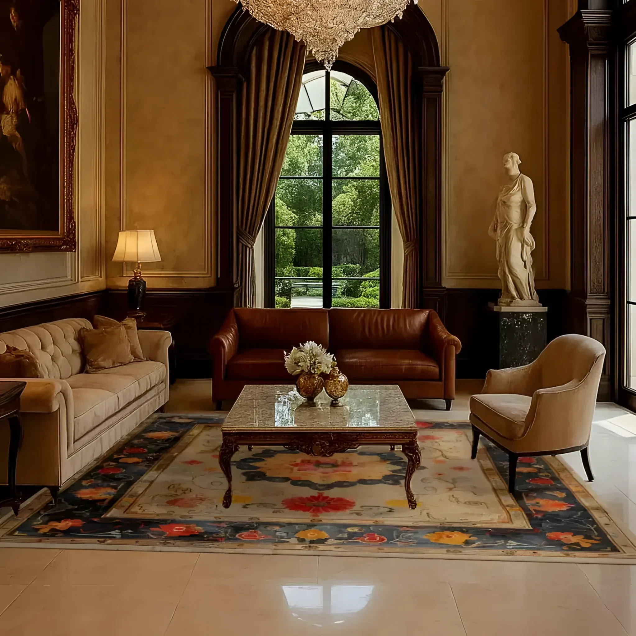 Botanical Grace Wool Hand Knotted Area Rug - Image 4