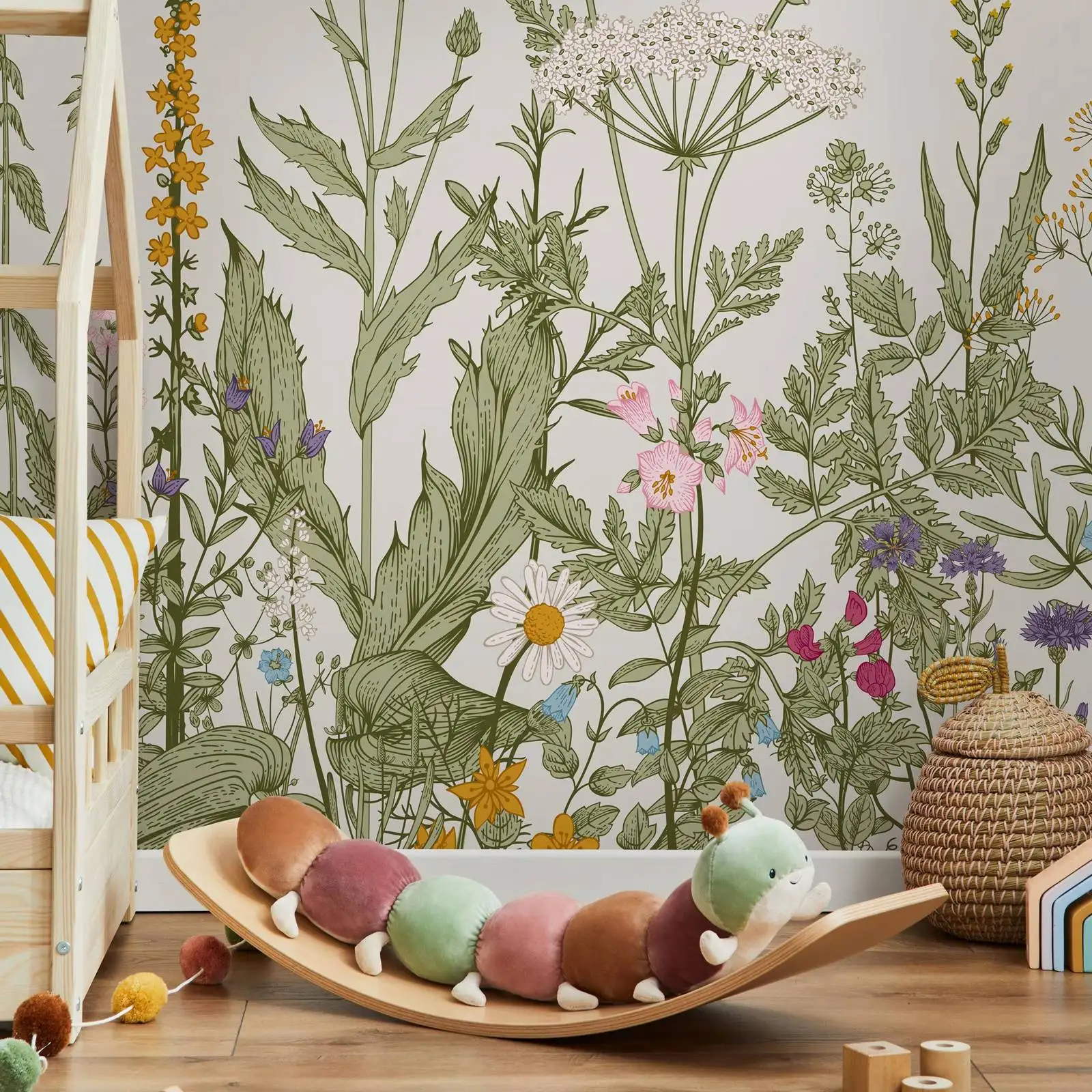 Botanical Green Leaves Wallpaper - Image 3