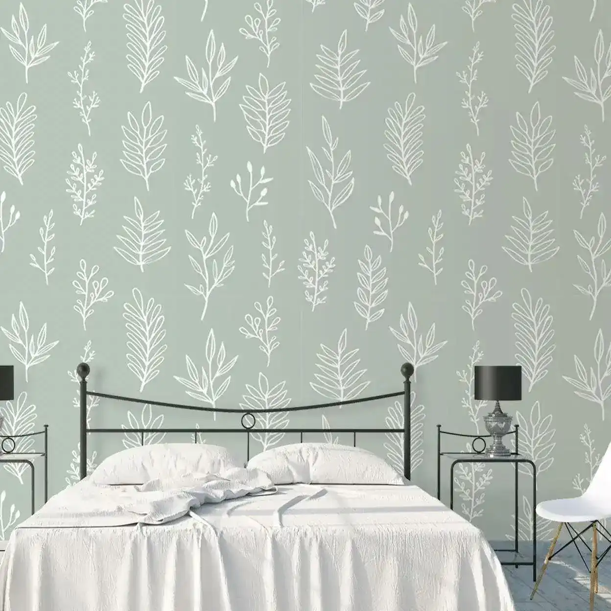 Botanical Sage Green Wallpaper - Image 5