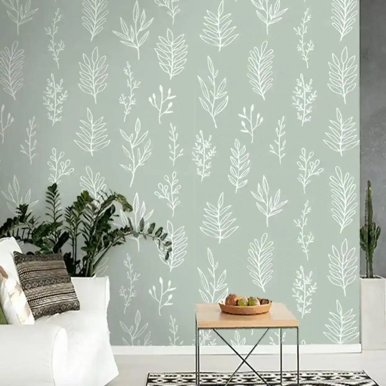 Botanical Sage Green Wallpaper - Image 7