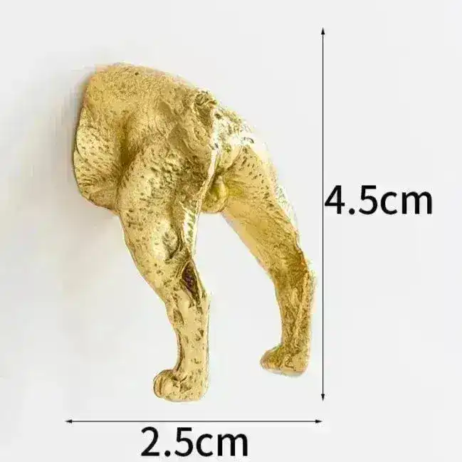 Brass Animal Bulldog Inspired Cabinet Door Knobs - Image 8