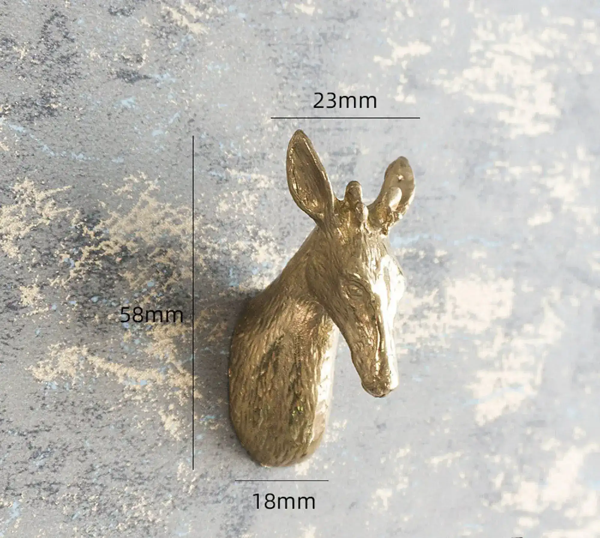 Brass Animal Head Cabinet Drawer Knob - Image 11