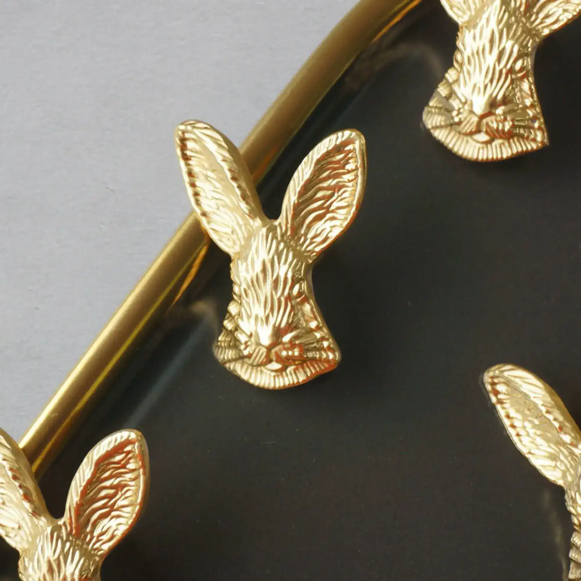 Brass Bunny Shaped Cabinet Drawer Knob - Image 3
