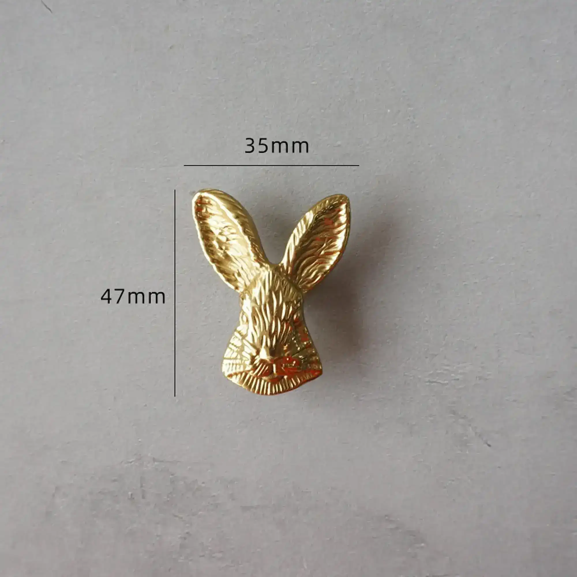 Brass Bunny Shaped Cabinet Drawer Knob - Image 5