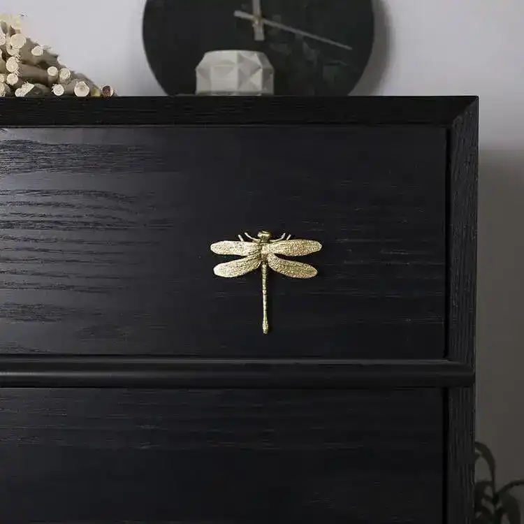 Brass Dragonfly Cabinet Door Knob - Image 2