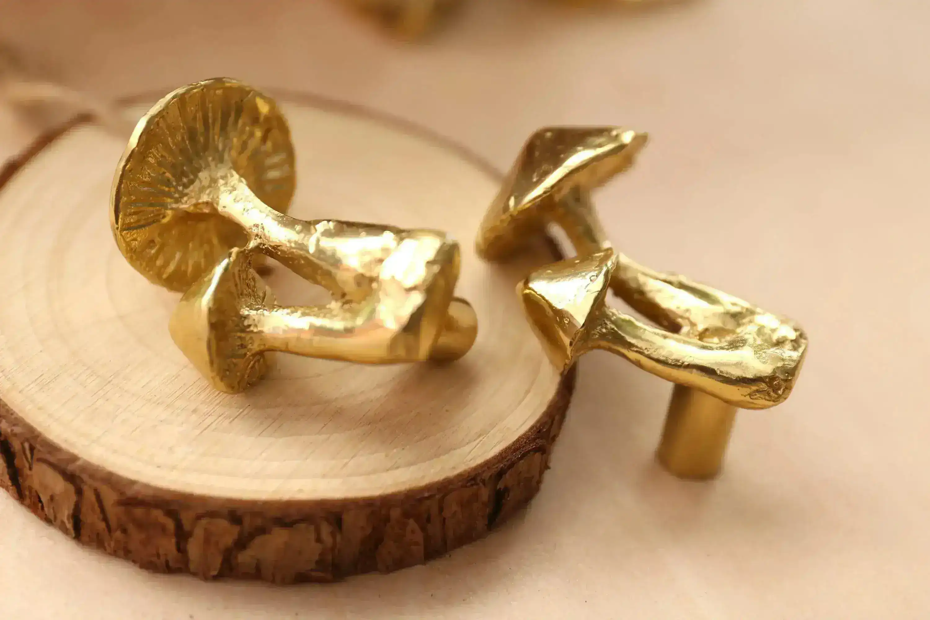Brass Mushroom Cabinet Door Knob - Image 2