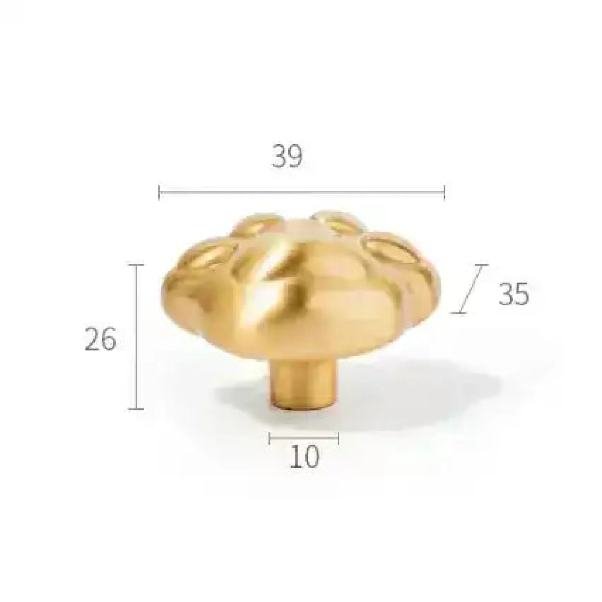 Brass Paw Shaped Cabinet Door Knob - Image 2