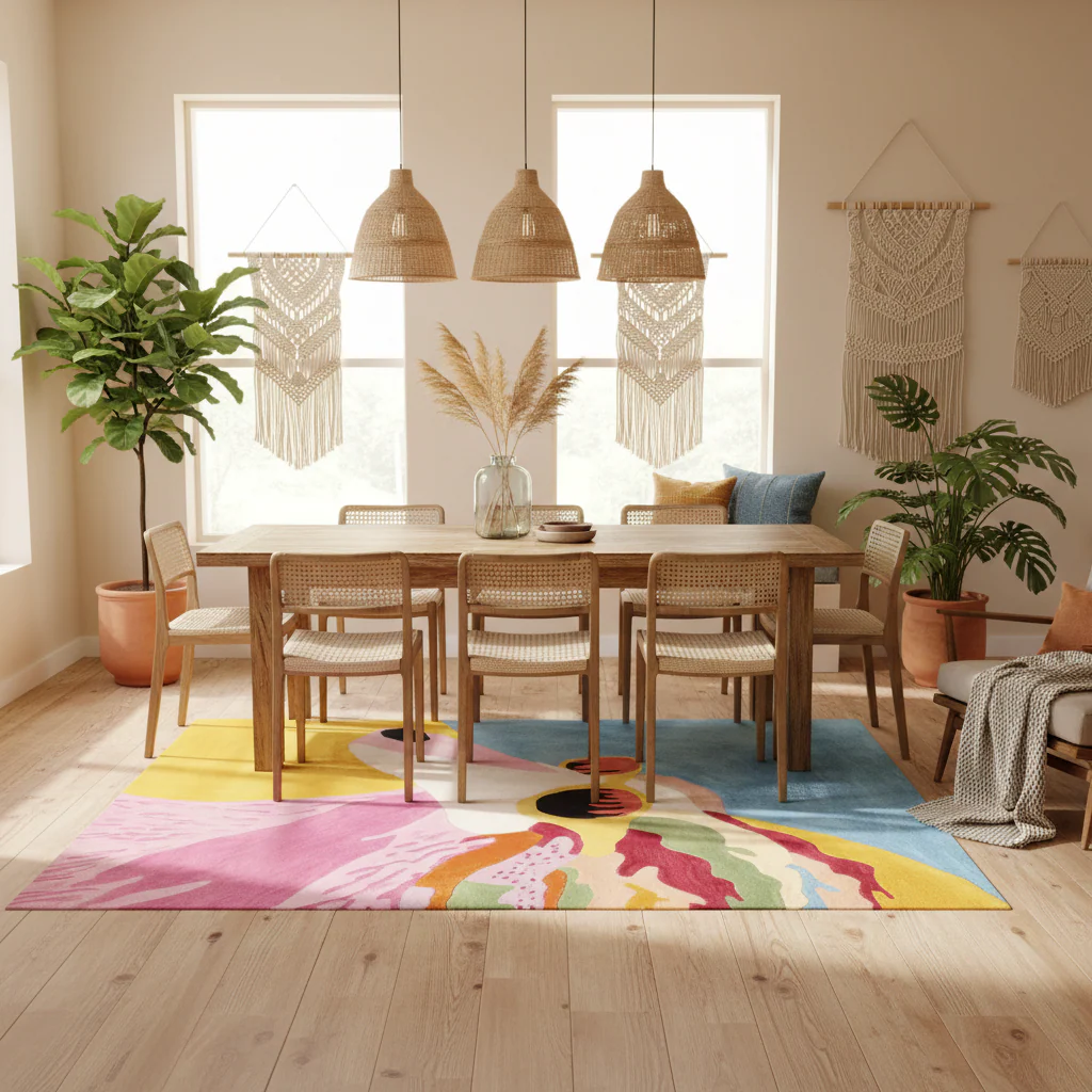 Breezy Bark Bliss Hand Tufted Rug - Image 3