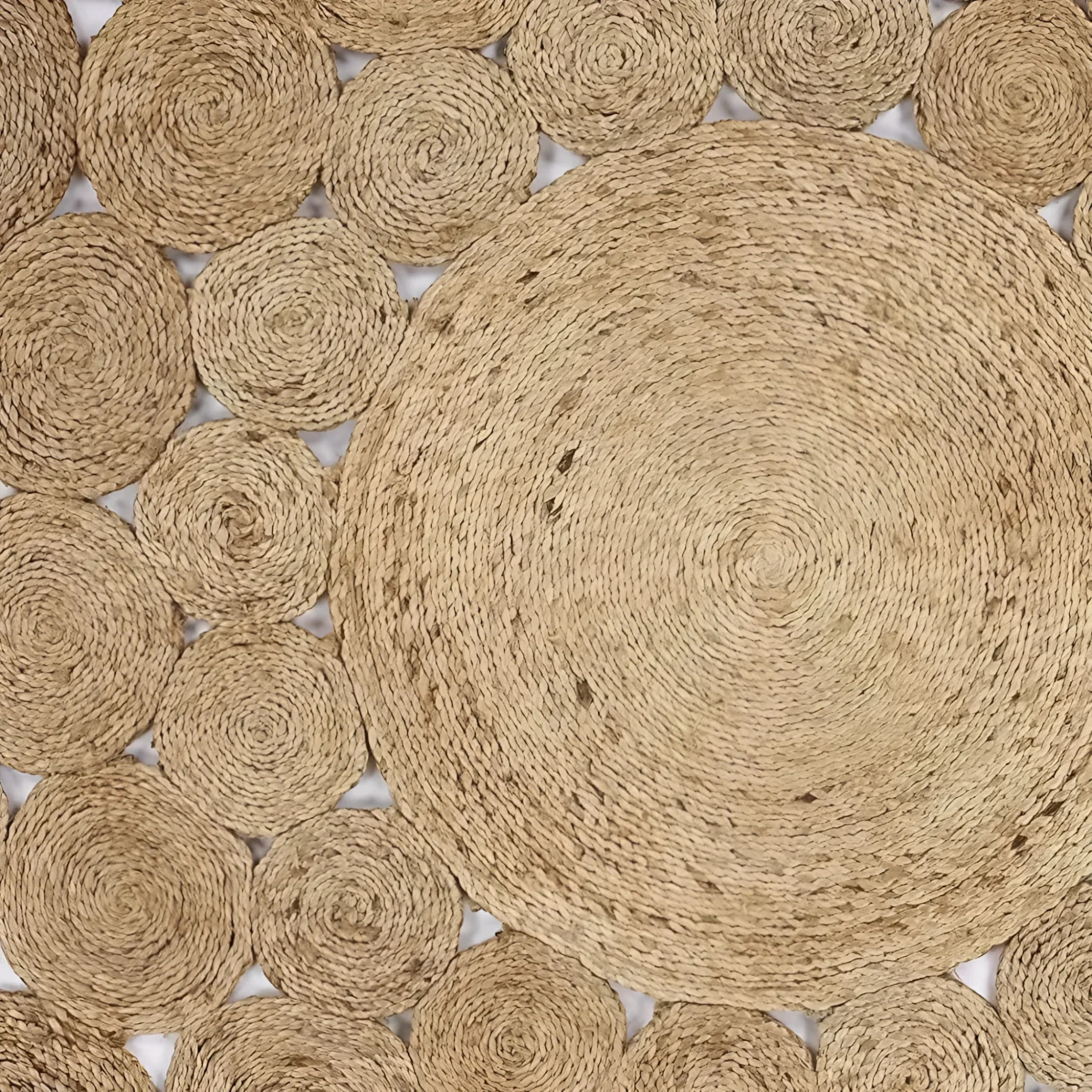 Bria Natural Jute Round Area Rug - Image 4
