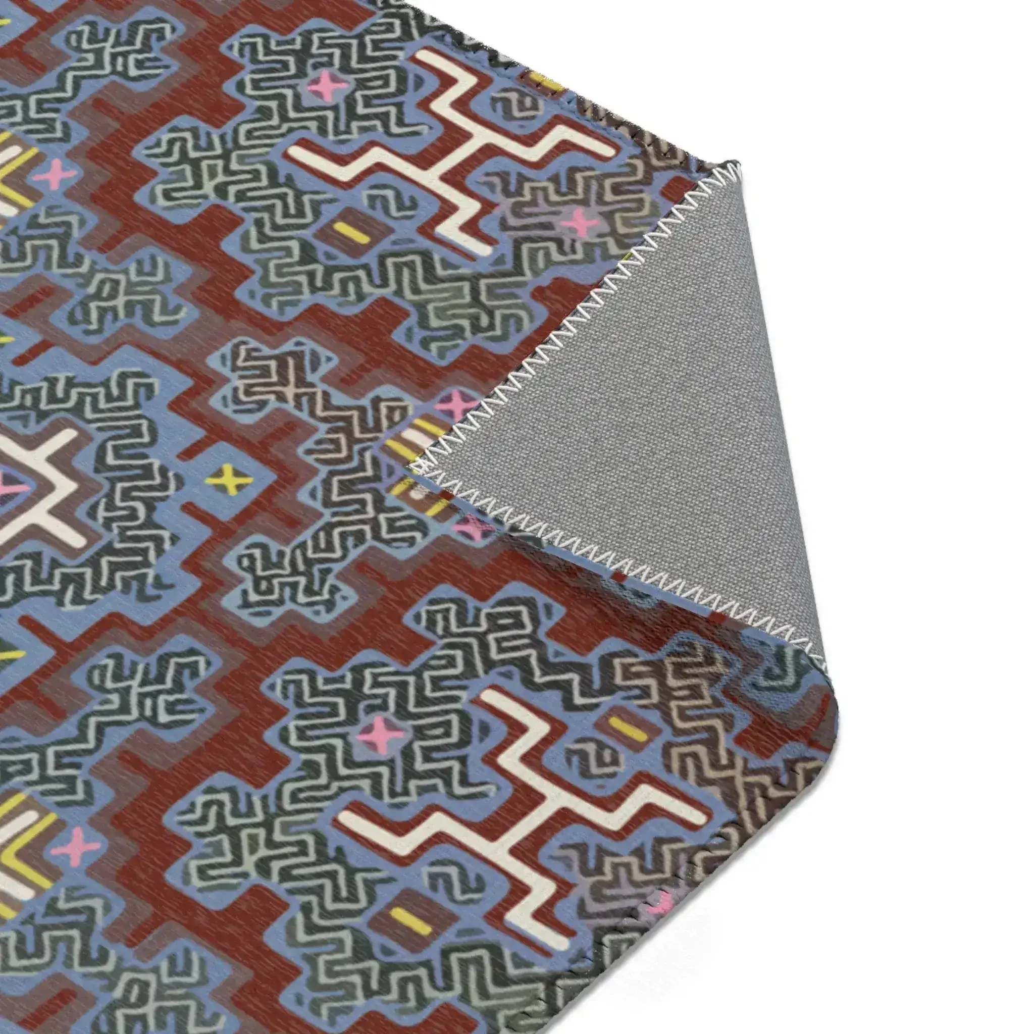 Brick Blaze Geo Accent Rug - Image 8