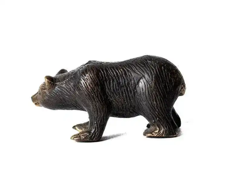 Bronze Bear Miniature Sculpture - Image 5