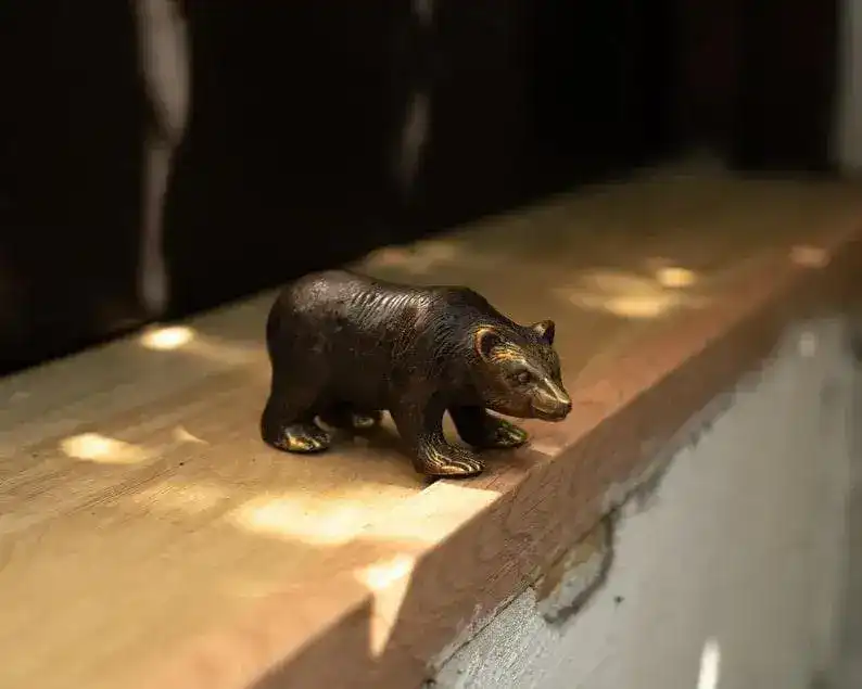 Bronze Bear Miniature Sculpture - Image 7