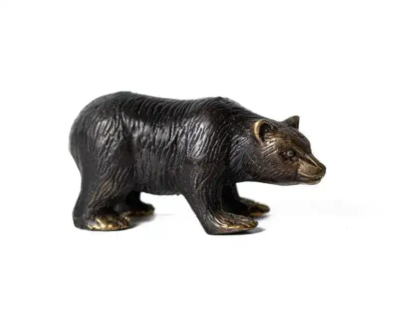 Bronze Bear Miniature Sculpture - Image 9