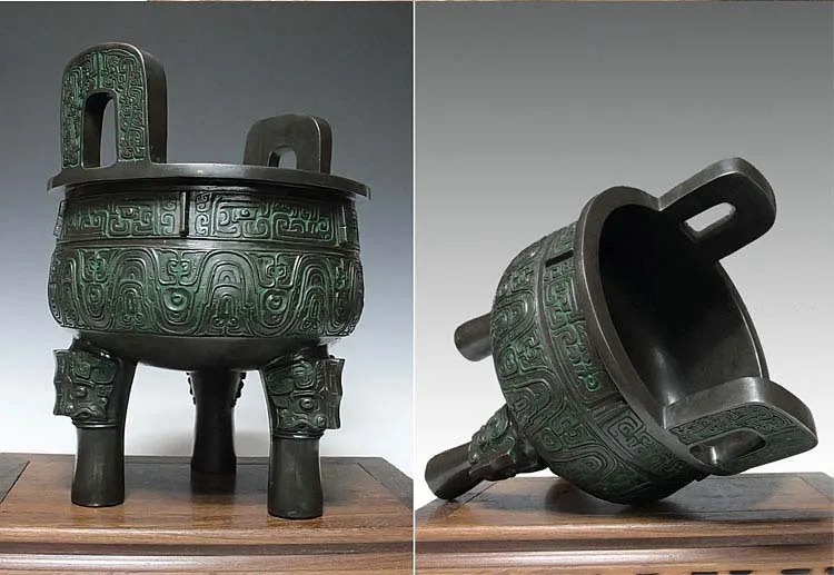 Bronze Ding Wealth Censer — Feng Shui Statue - Image 4