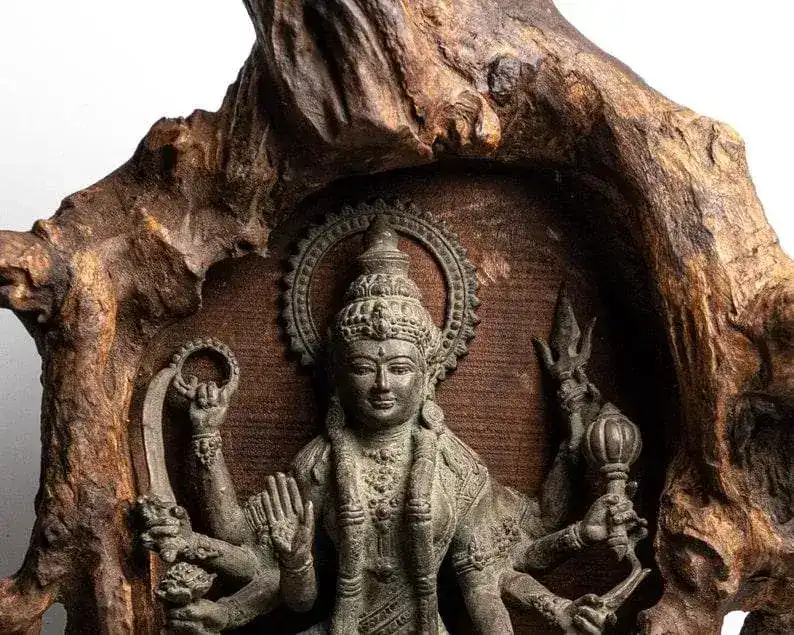 Bronze Goddess Mahakali Statue - Image 3