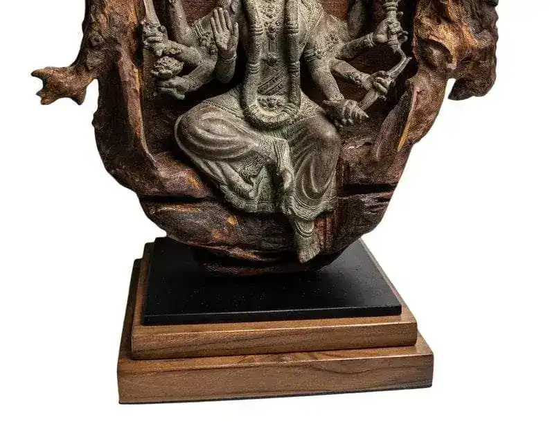 Bronze Goddess Mahakali Statue - Image 4