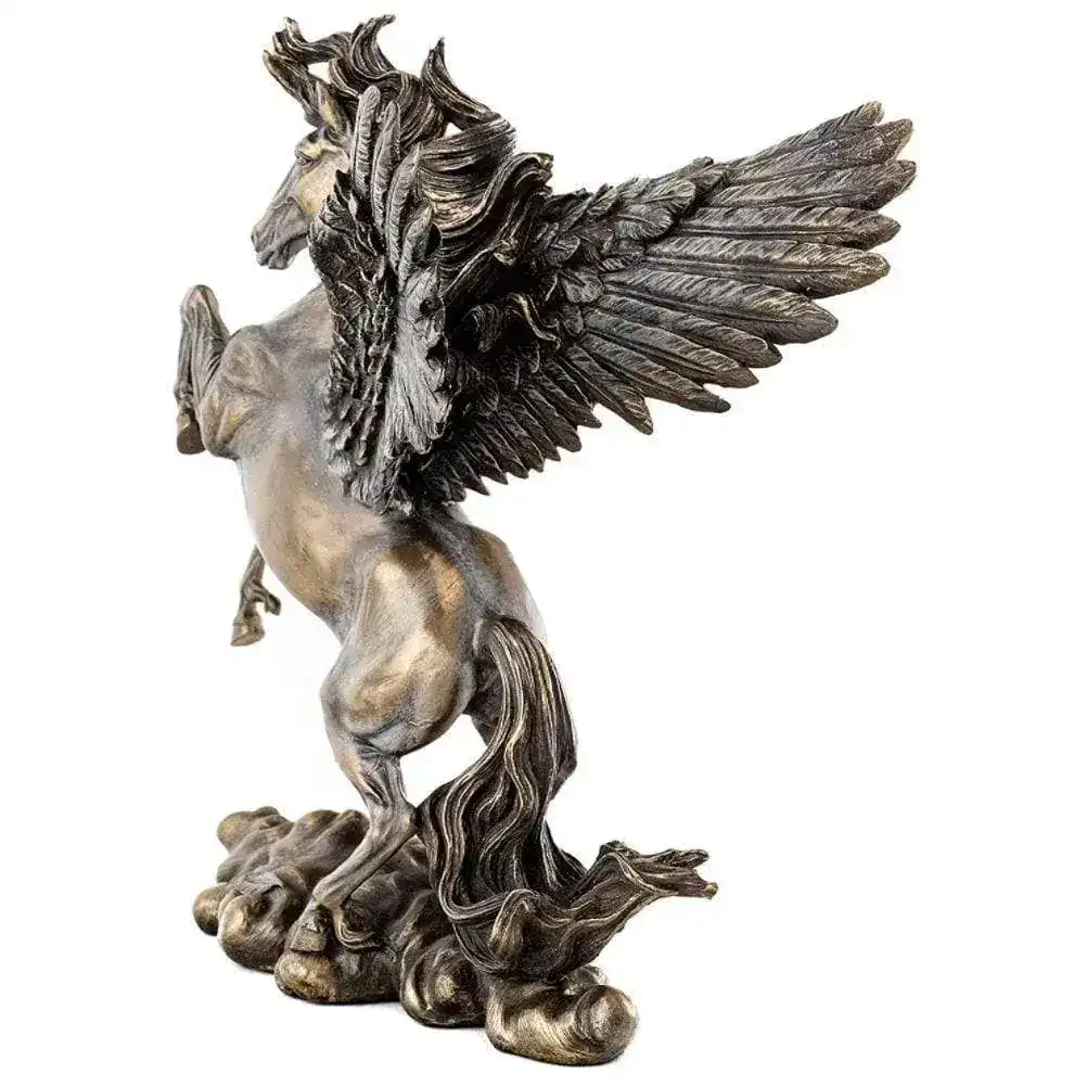 Bronze Greek Flying Horse Pegasus Statue - Image 2