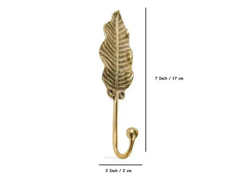 Bronze Leaf Wall Hook - Pack of 2 - Image 3