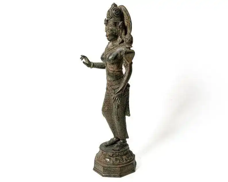 Bronze Majapahit Devi Tara Statue - Image 4