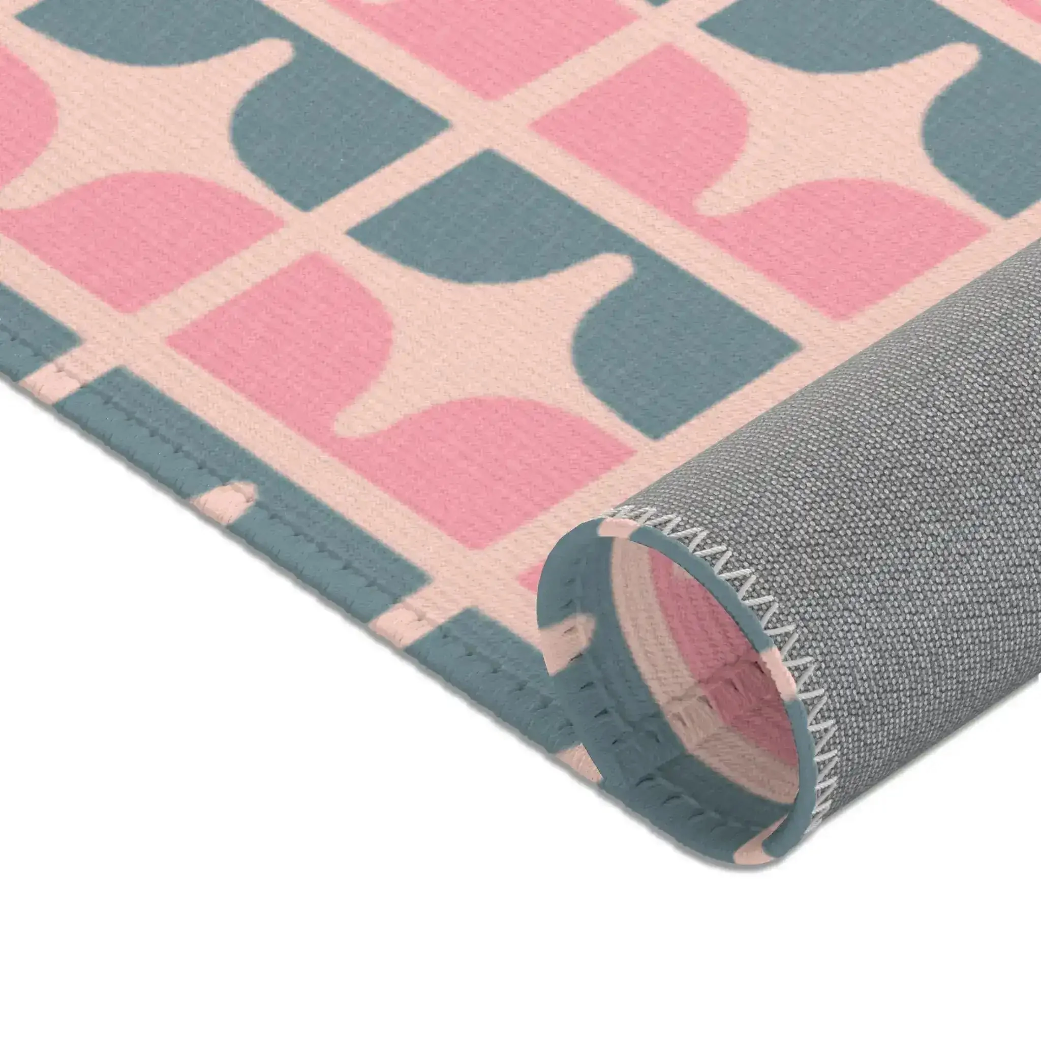 Bubblegum Grid Glow Accent Rug - Image 7