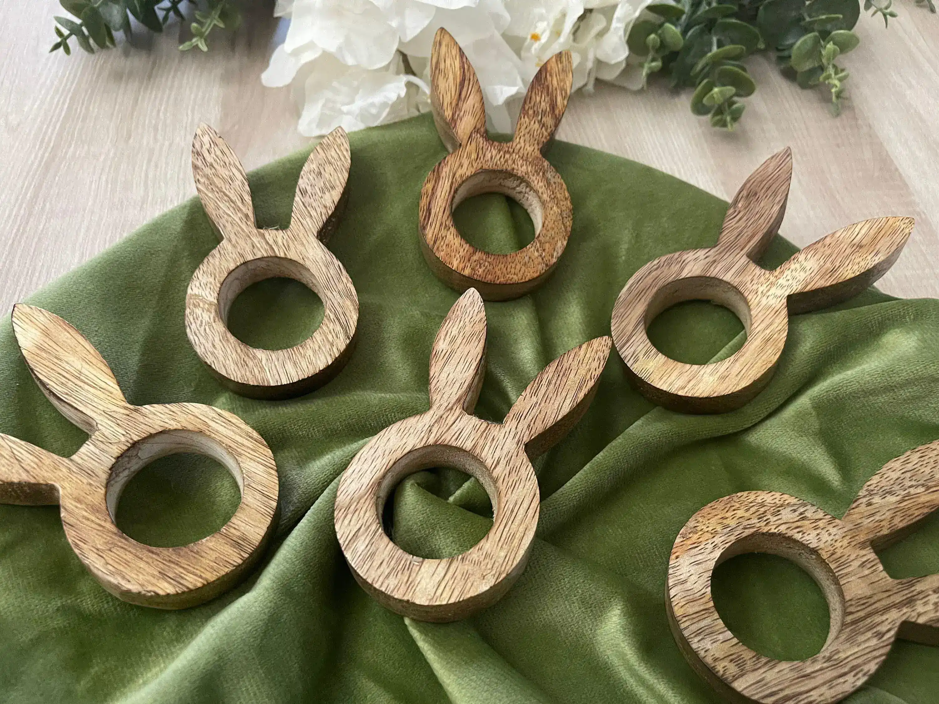 Bunny Easter Wooden Napkin Rings - Image 7