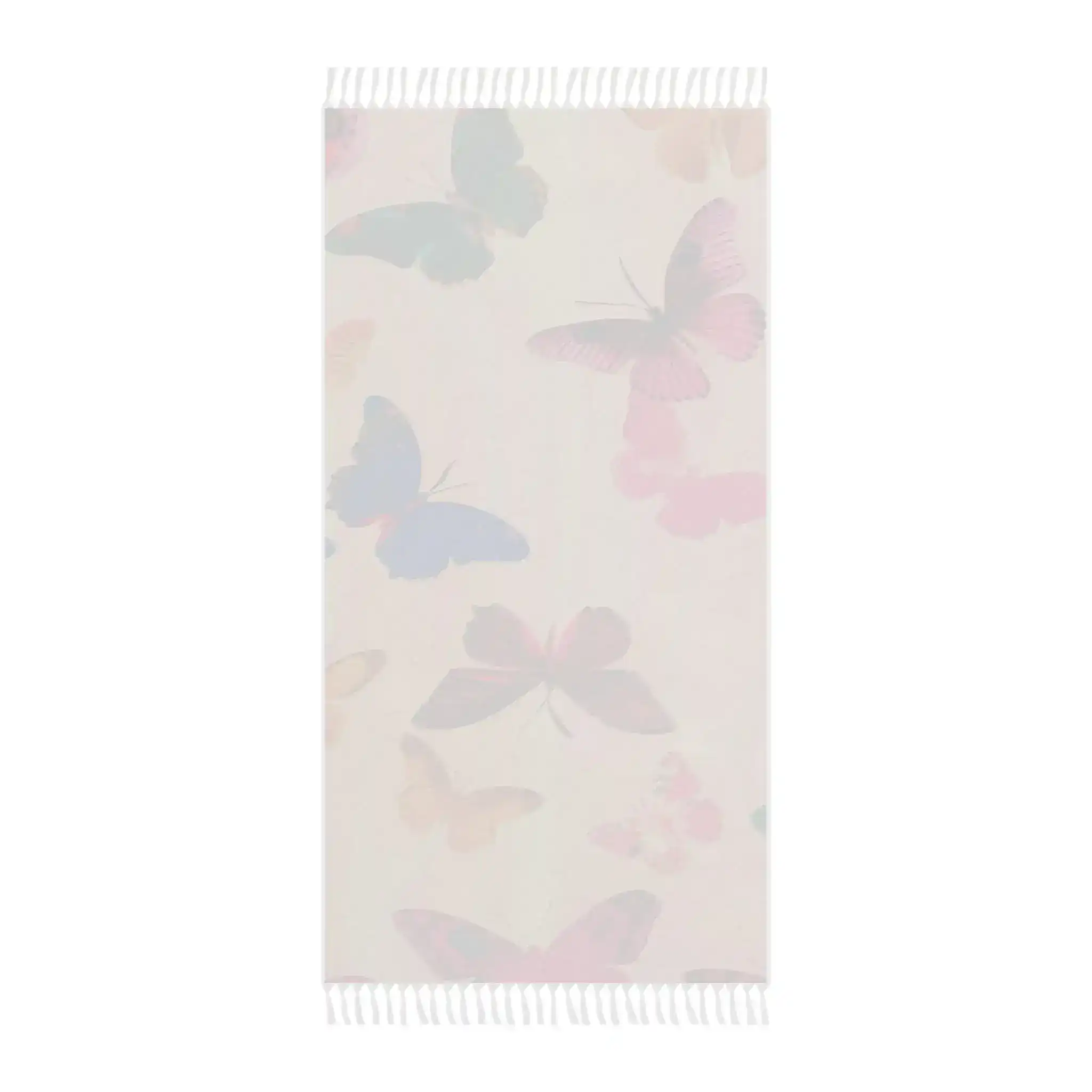 Butterfly Dreamscape Pink Beach Towel - Image 4
