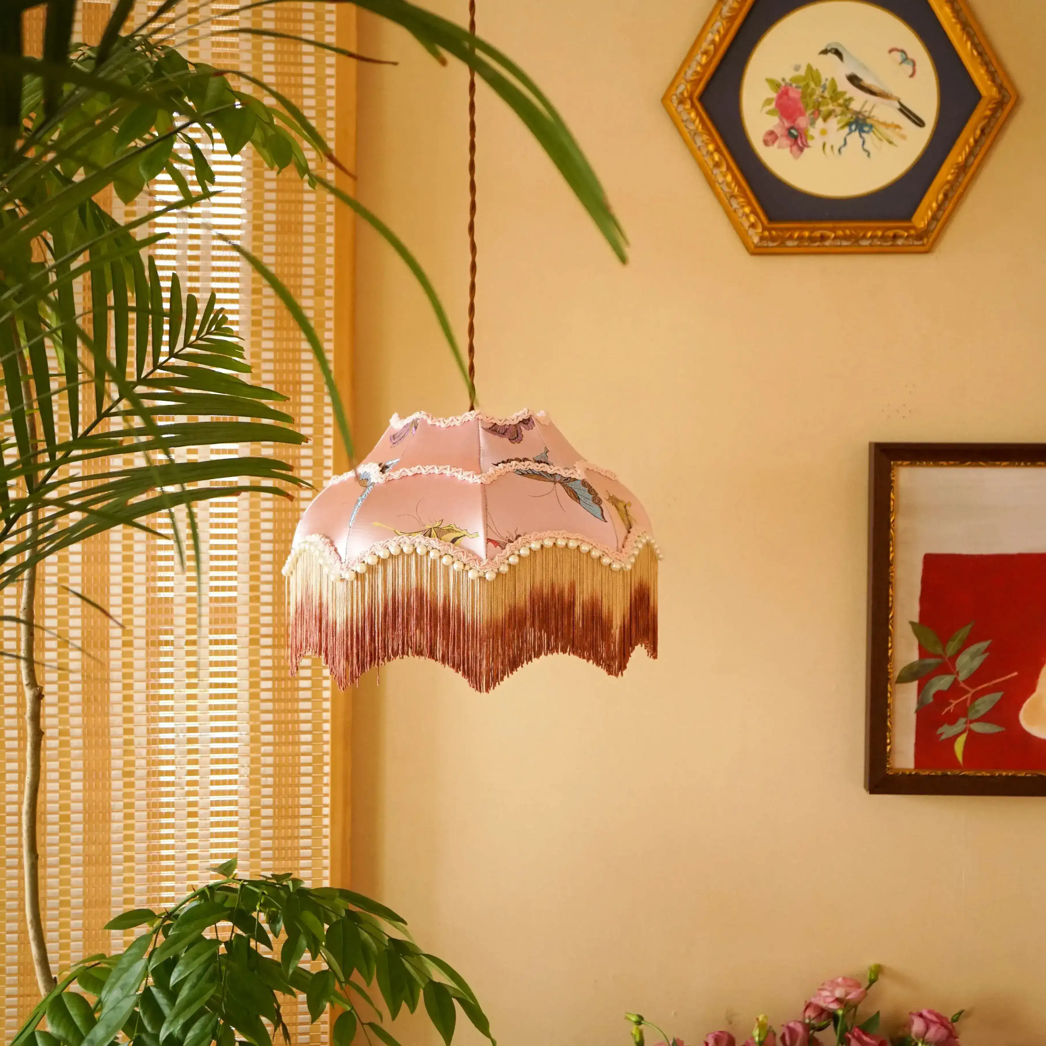 Butterfly Lampshade with Tassels - Image 3