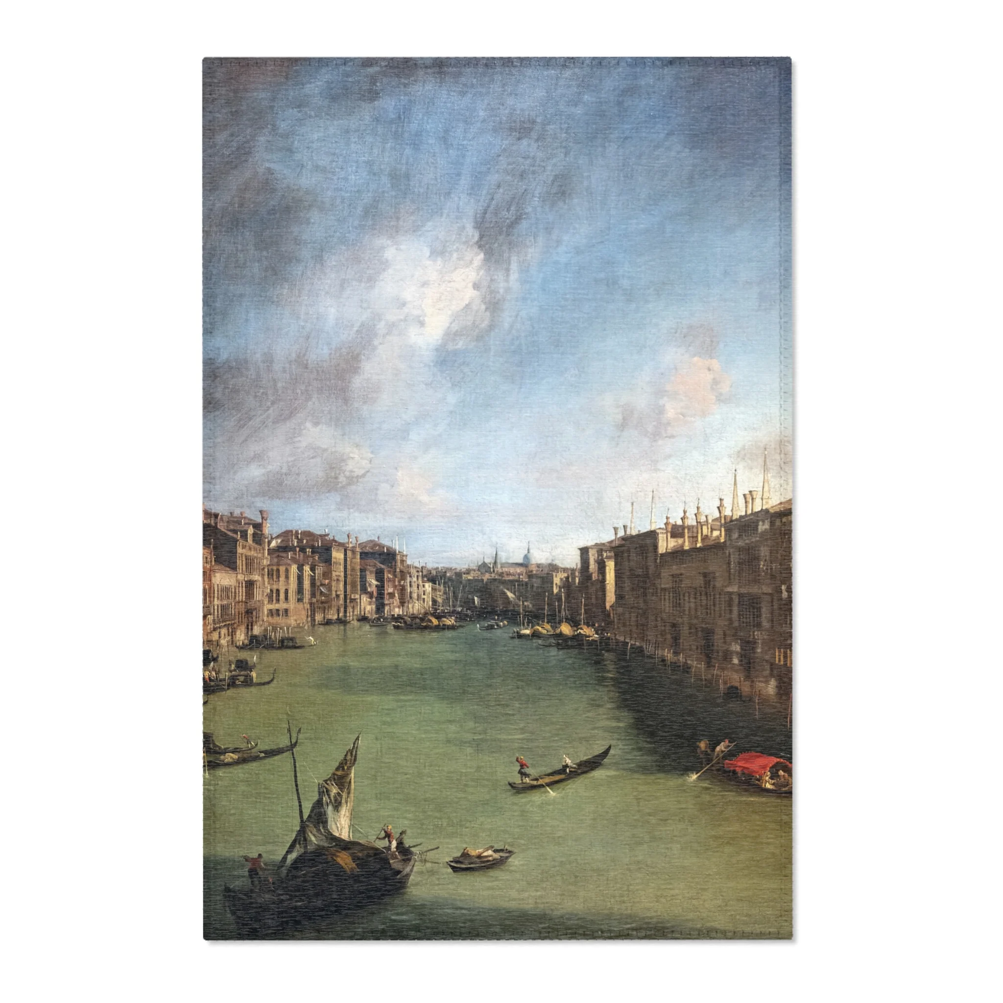 Ca' Rezzonico - Canal Grande da Palazzo Balbi a Rialto C.1722 - Canaletto | Area Rug