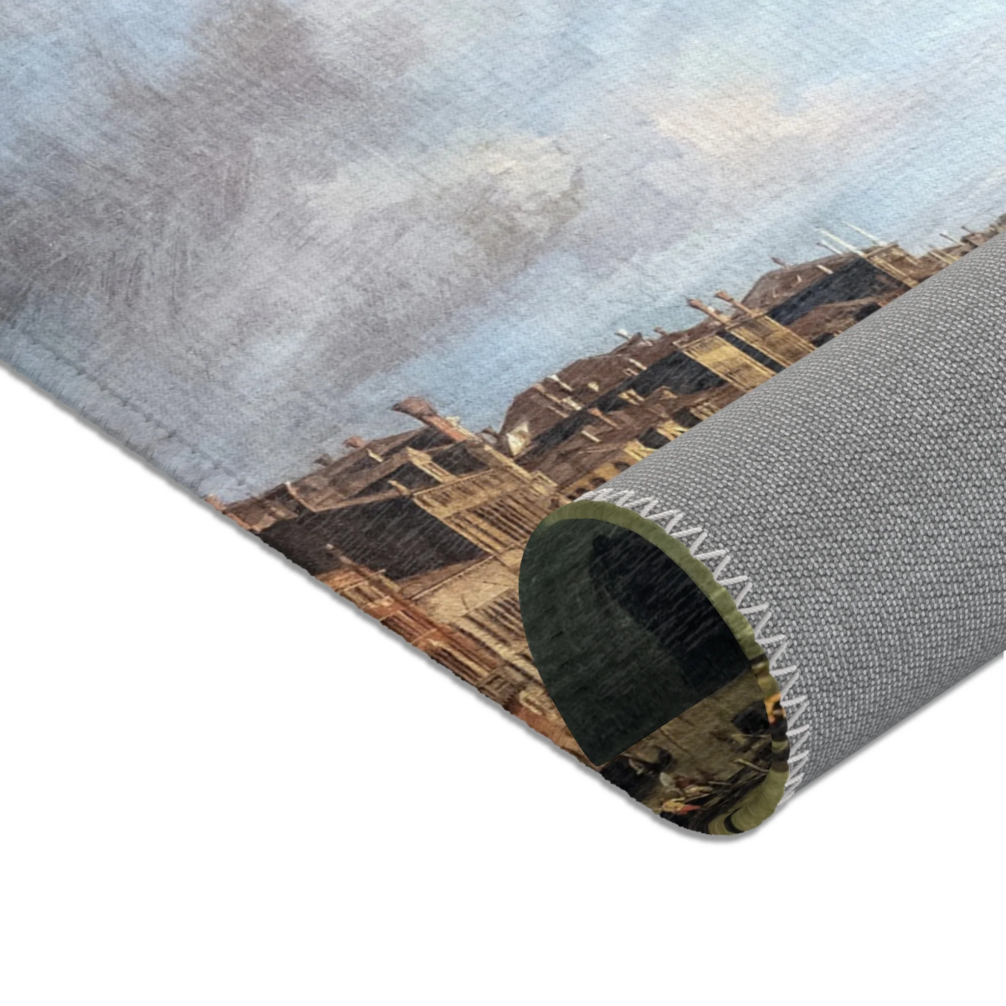 Ca' Rezzonico - Canal Grande da Palazzo Balbi a Rialto C.1722 - Canaletto | Area Rug - Image 8