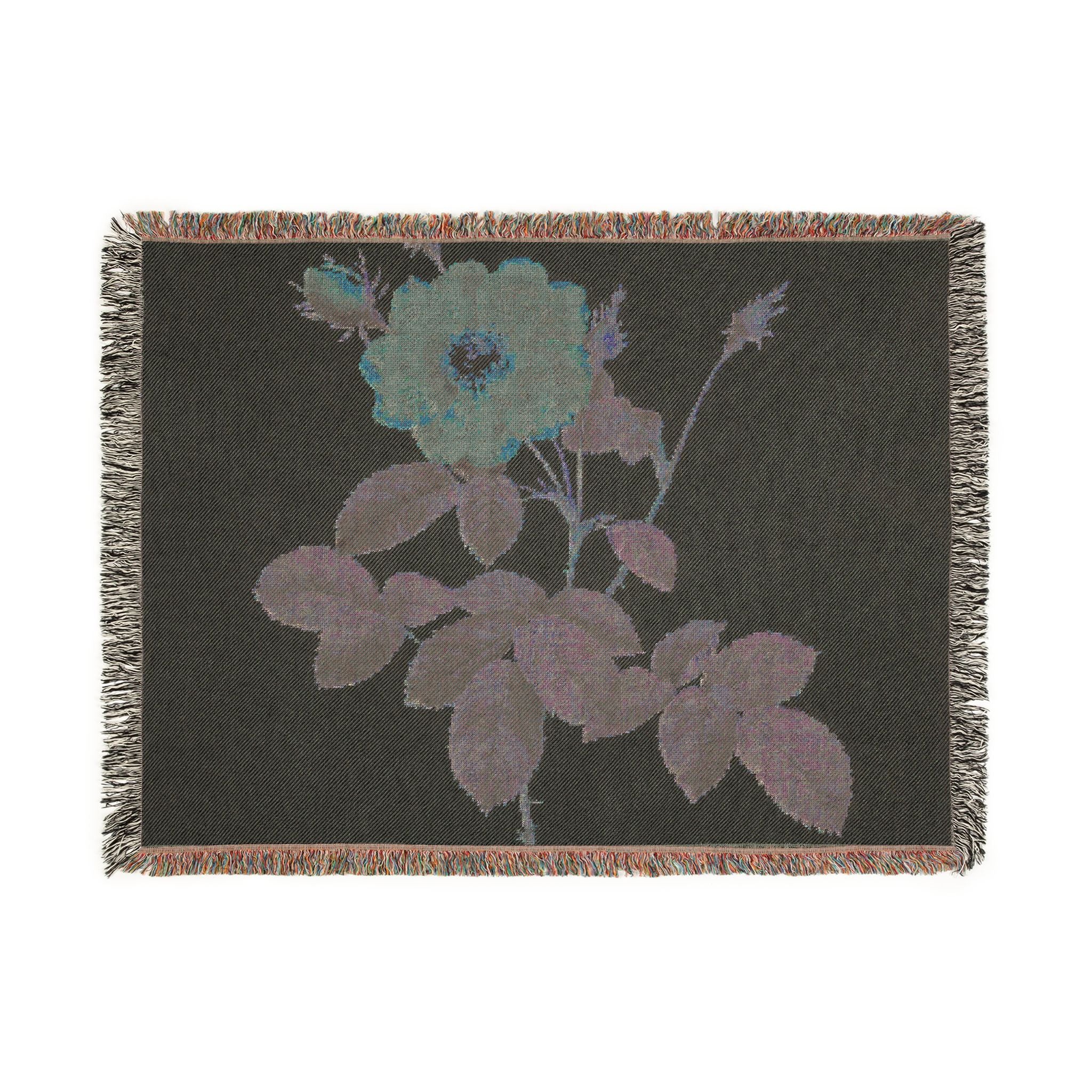 cabbage-rose-p-j-redoute | Woven Tapestry Blanket - Image 12
