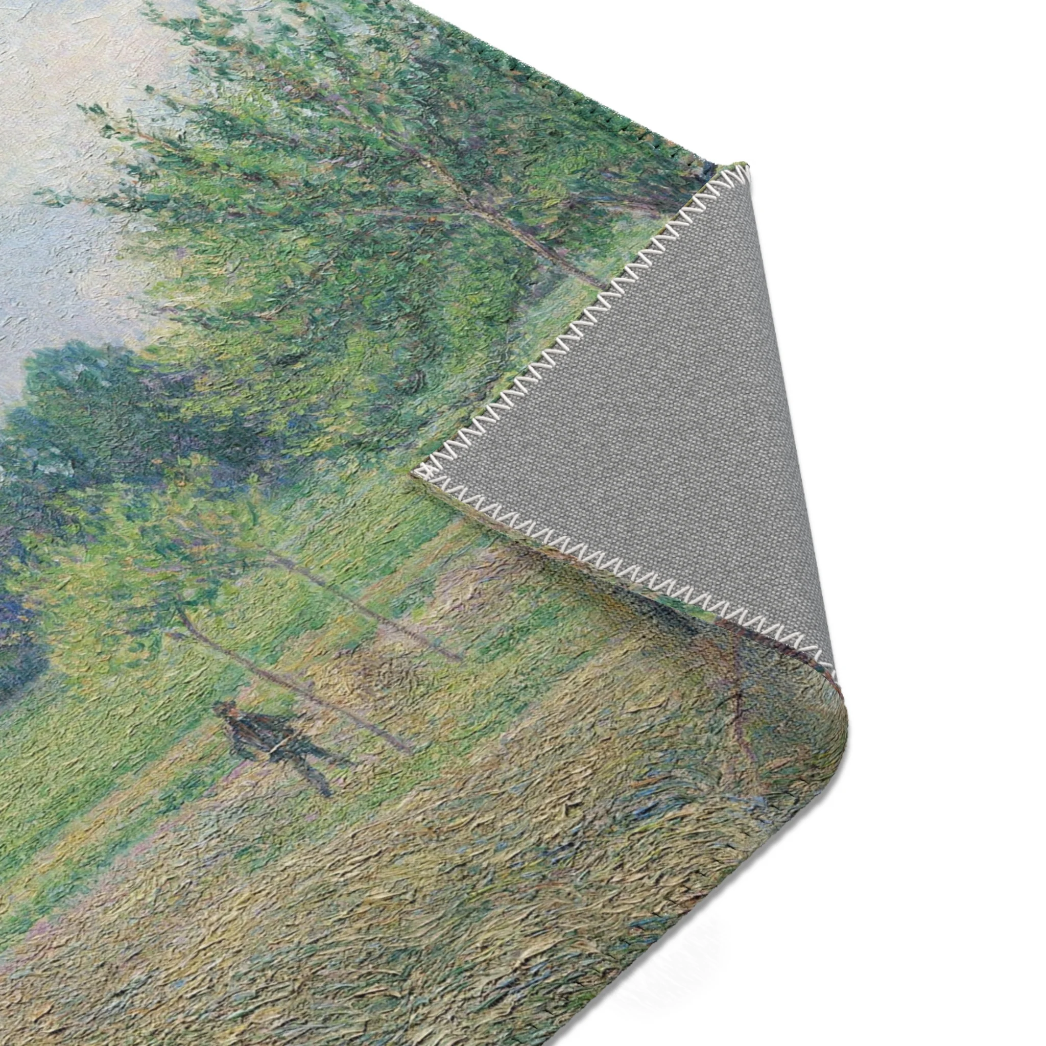 Camille Pissarro - Haymaking at Éragny | Area Rug - Image 13