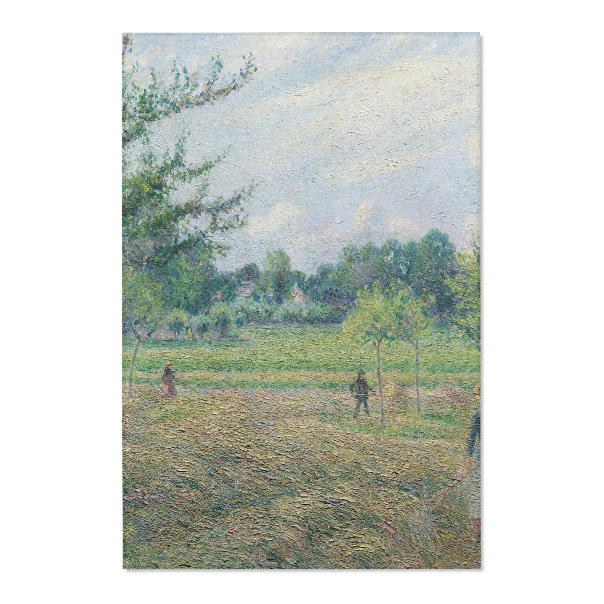 Camille Pissarro - Haymaking at Éragny | Area Rug - Image 3