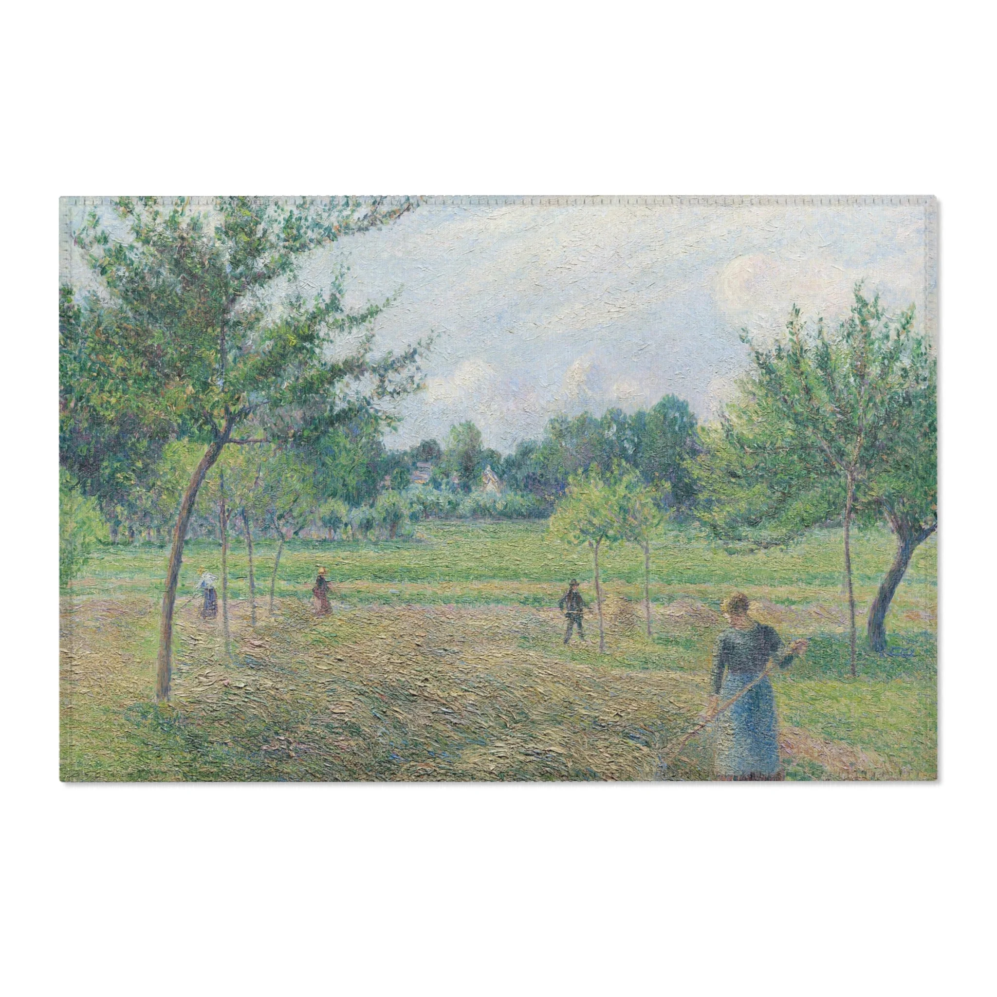 Camille Pissarro - Haymaking at Éragny | Area Rug - Image 4