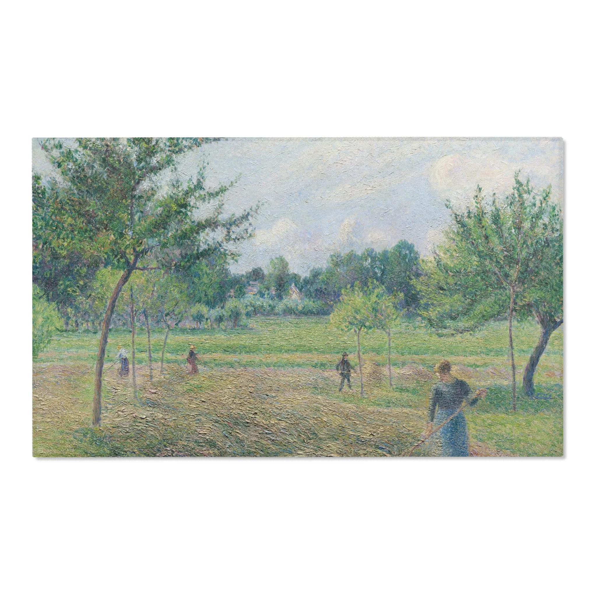 Camille Pissarro - Haymaking at Éragny | Area Rug - Image 5