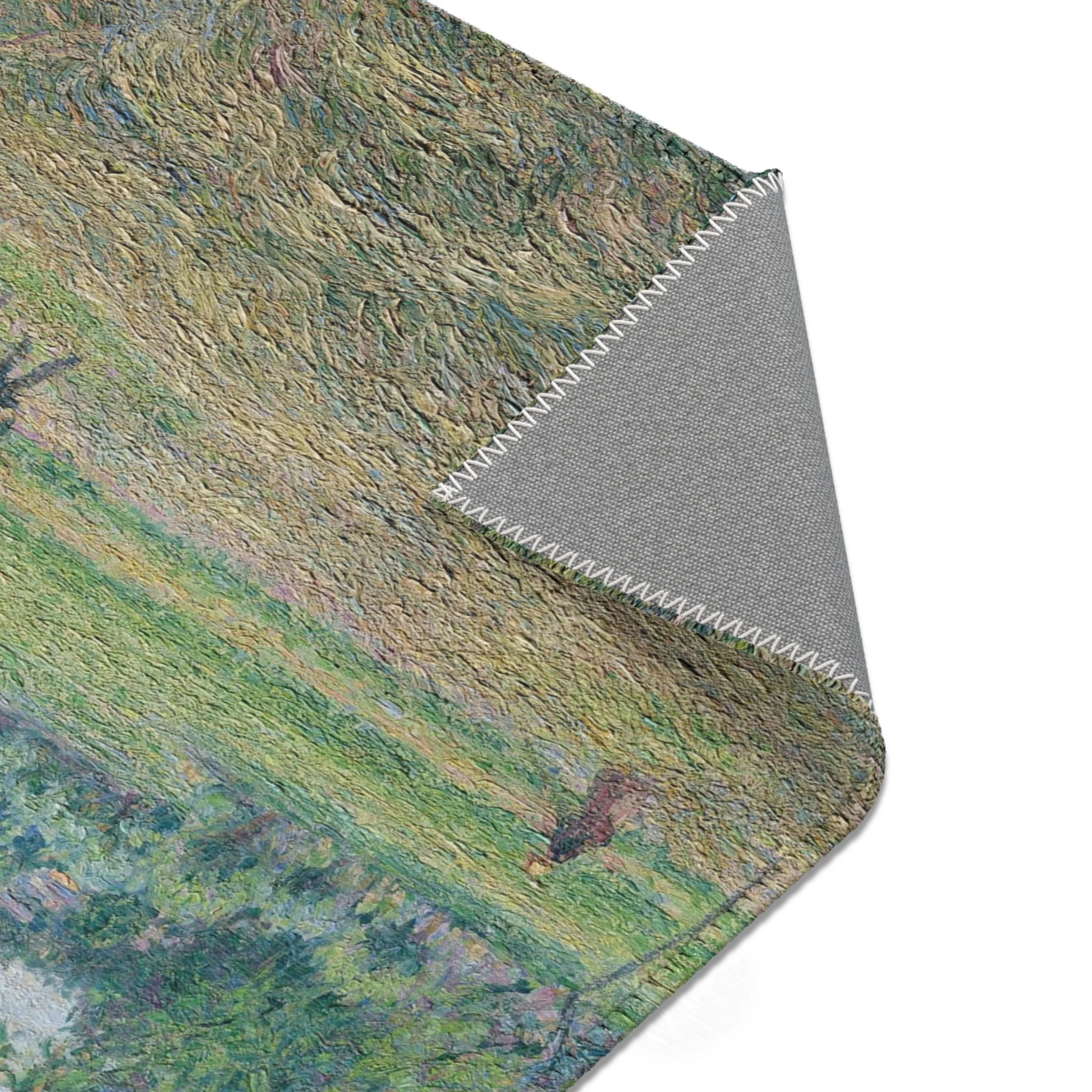 Camille Pissarro - Haymaking at Éragny | Area Rug - Image 7