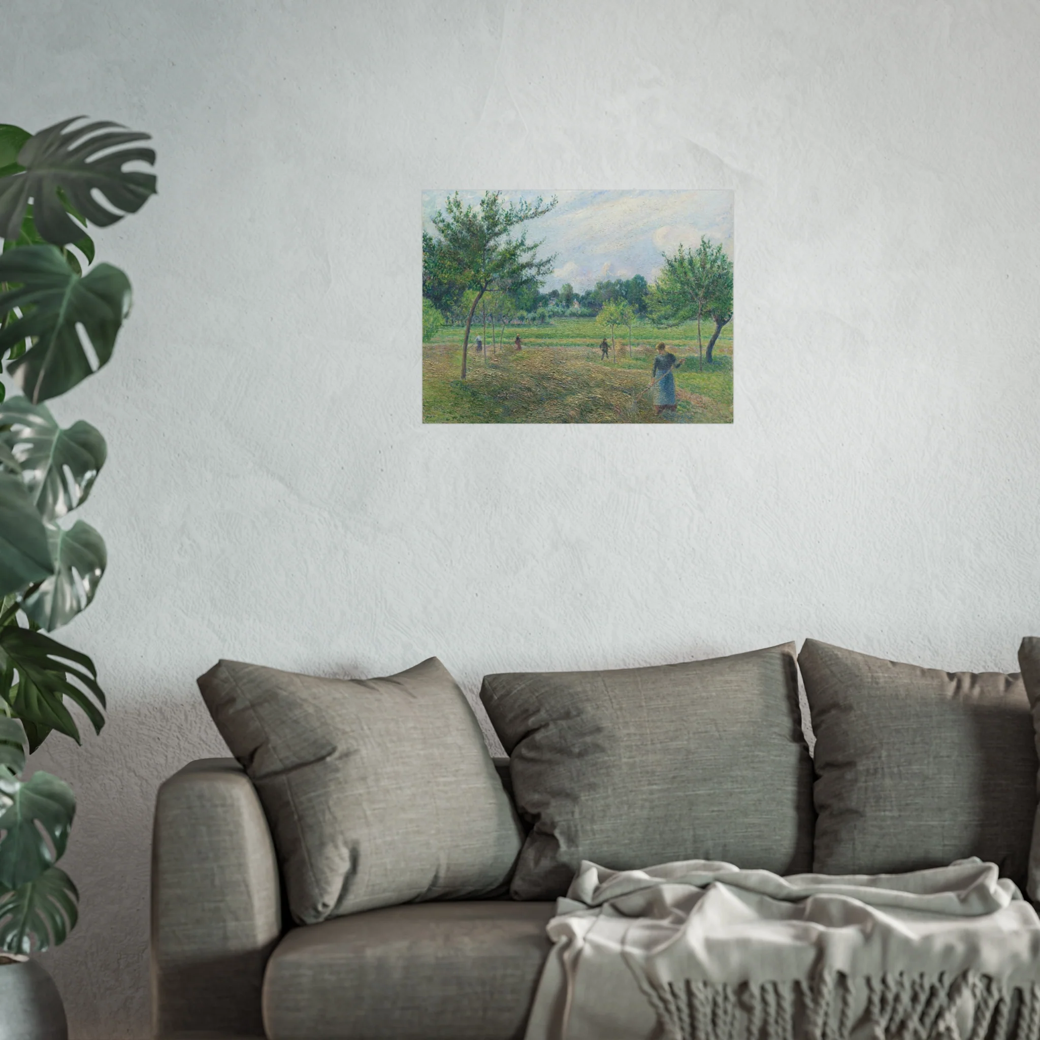 Camille Pissarro - Haymaking at Éragny | Fine Art Poster - Image 9