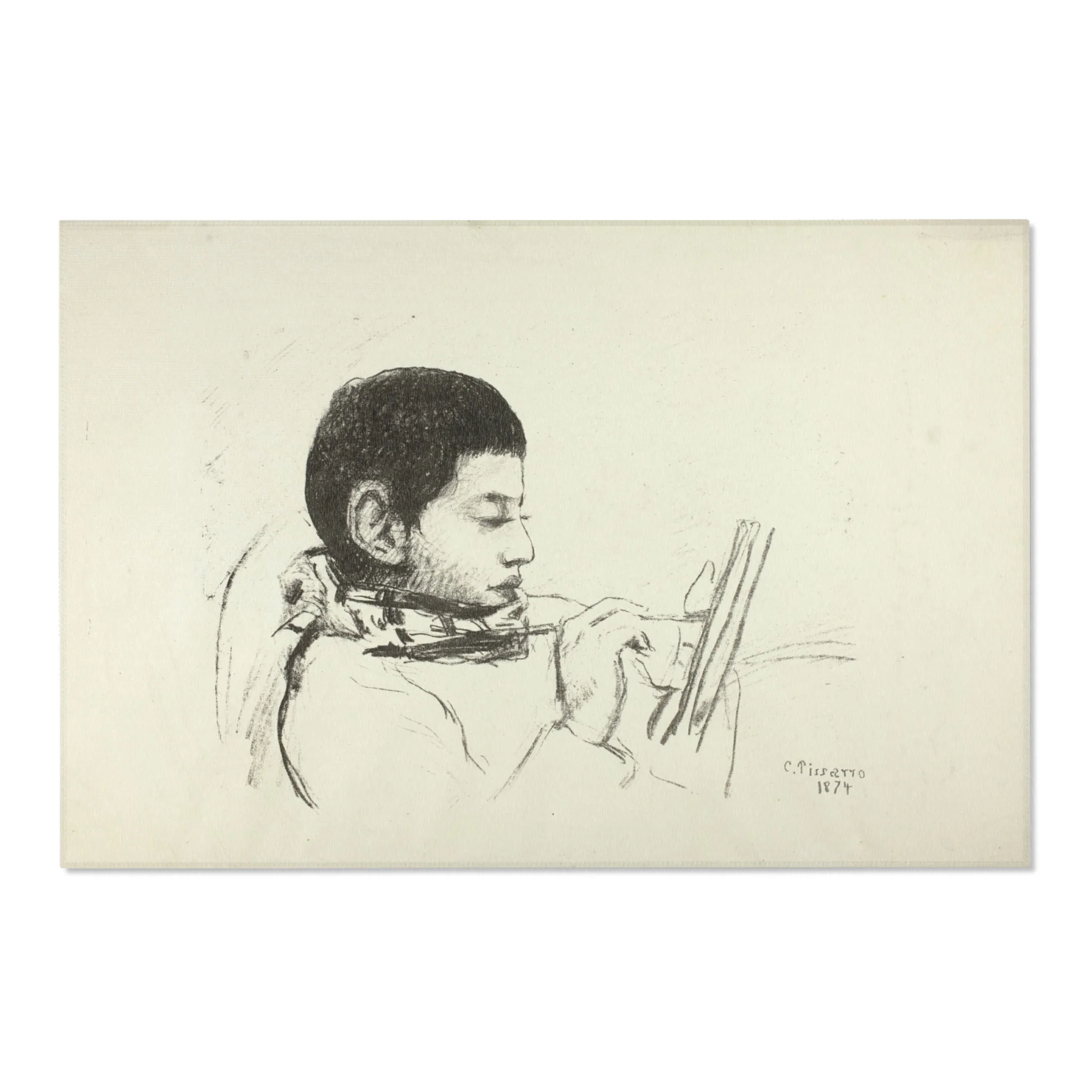 Camille Pissarro - Portrait Lucien Pissarro | Area Rug - Image 6