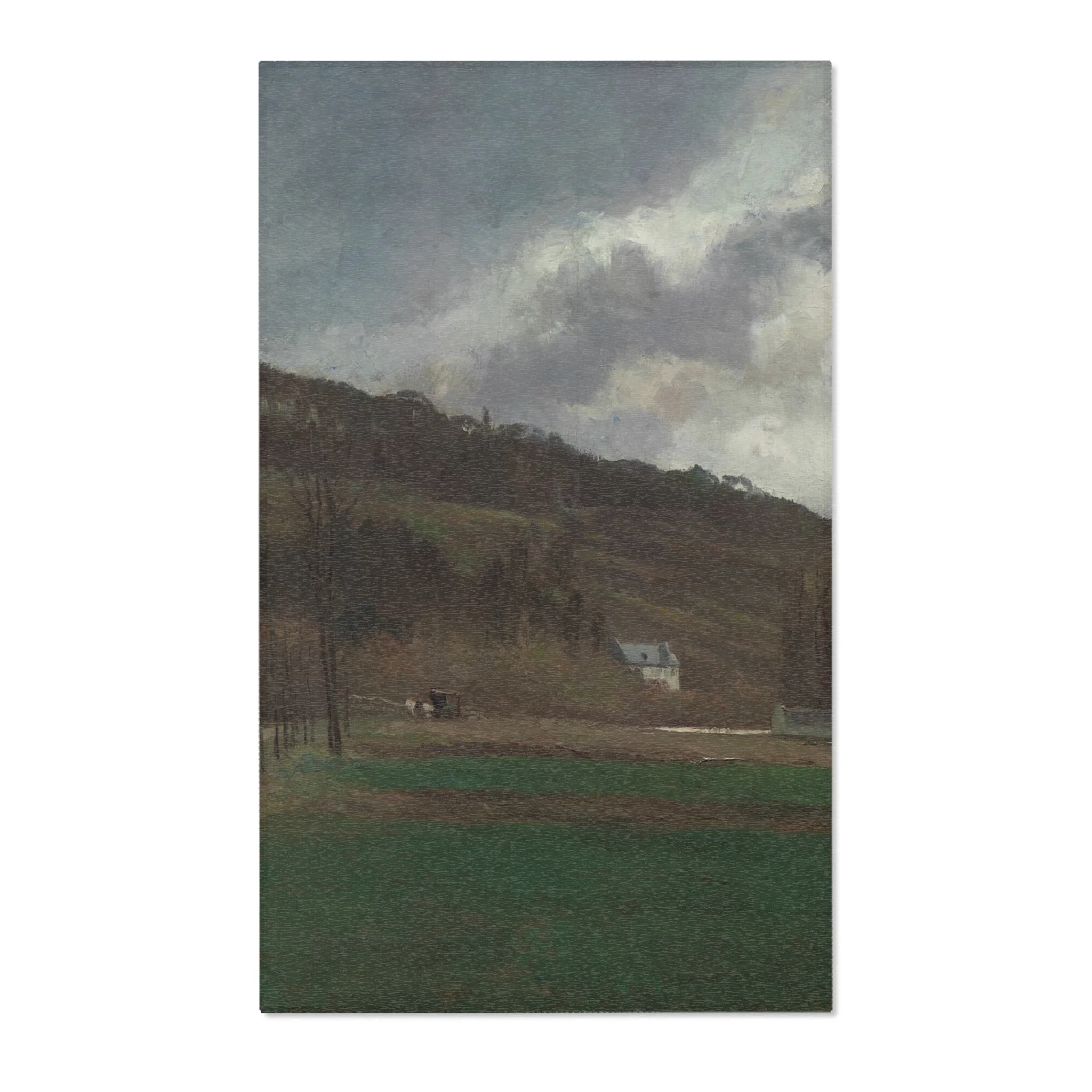 Camille Pissarro - The Banks of the Marne in Winter | Area Rug - Image 2