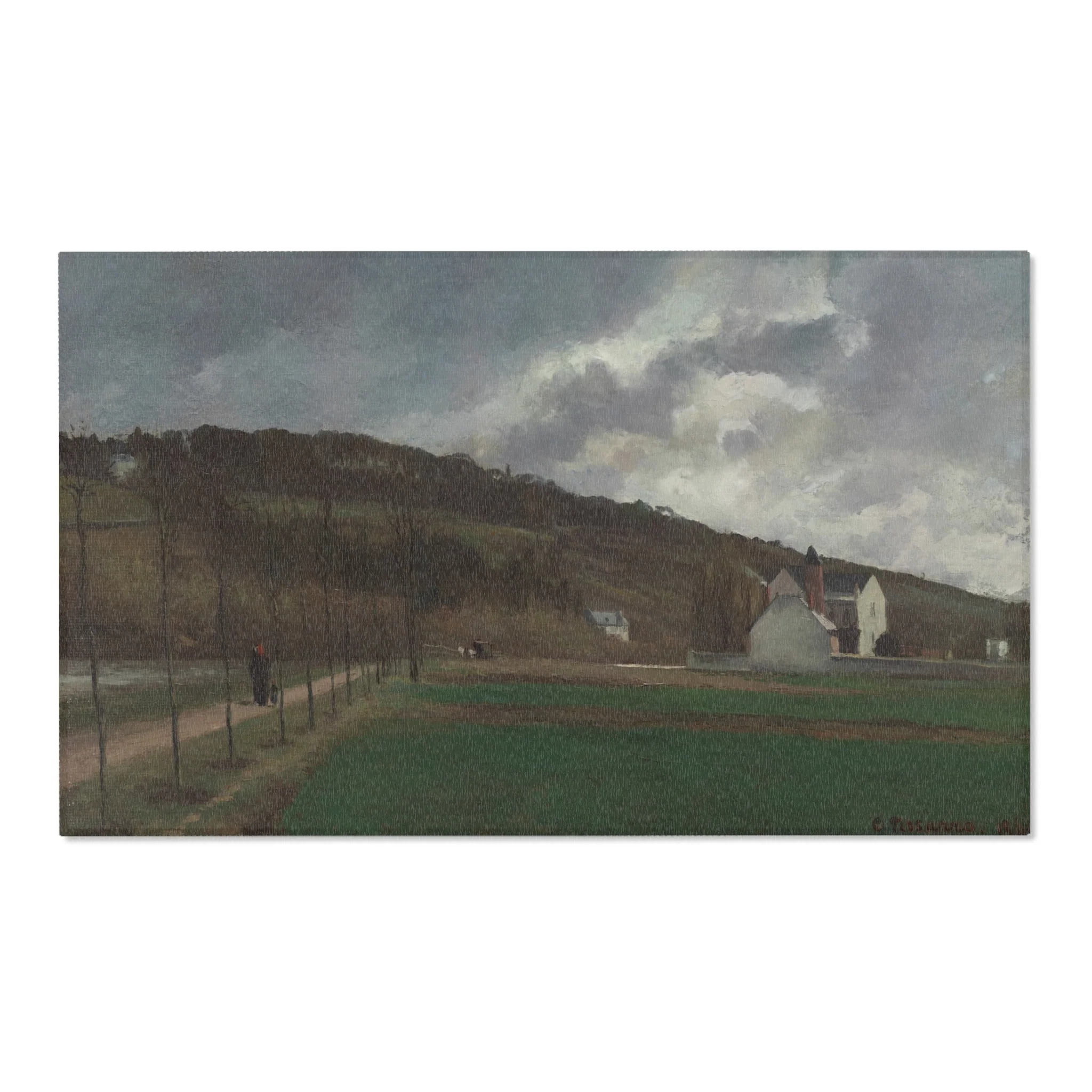 Camille Pissarro - The Banks of the Marne in Winter | Area Rug - Image 5