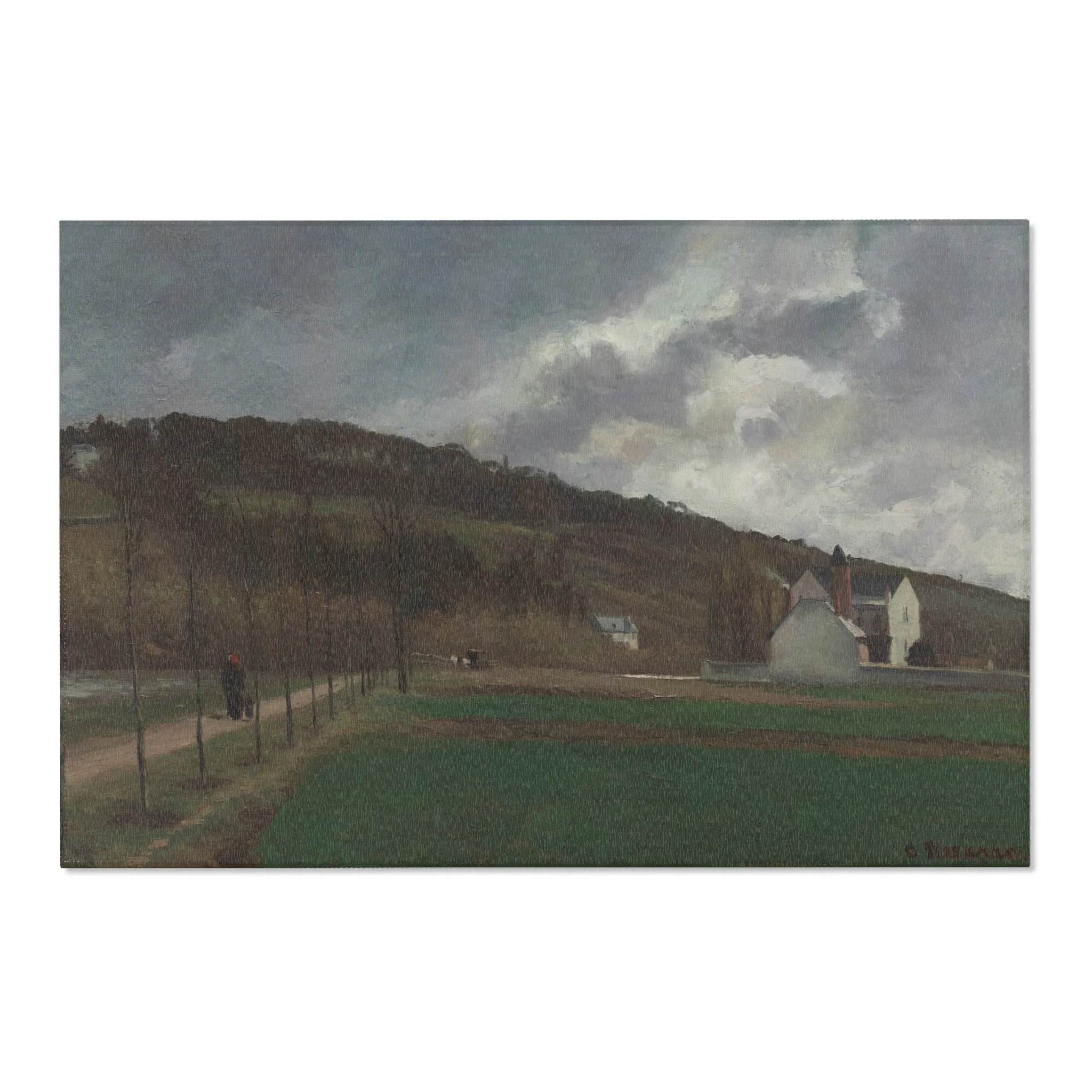 Camille Pissarro - The Banks of the Marne in Winter | Area Rug - Image 6
