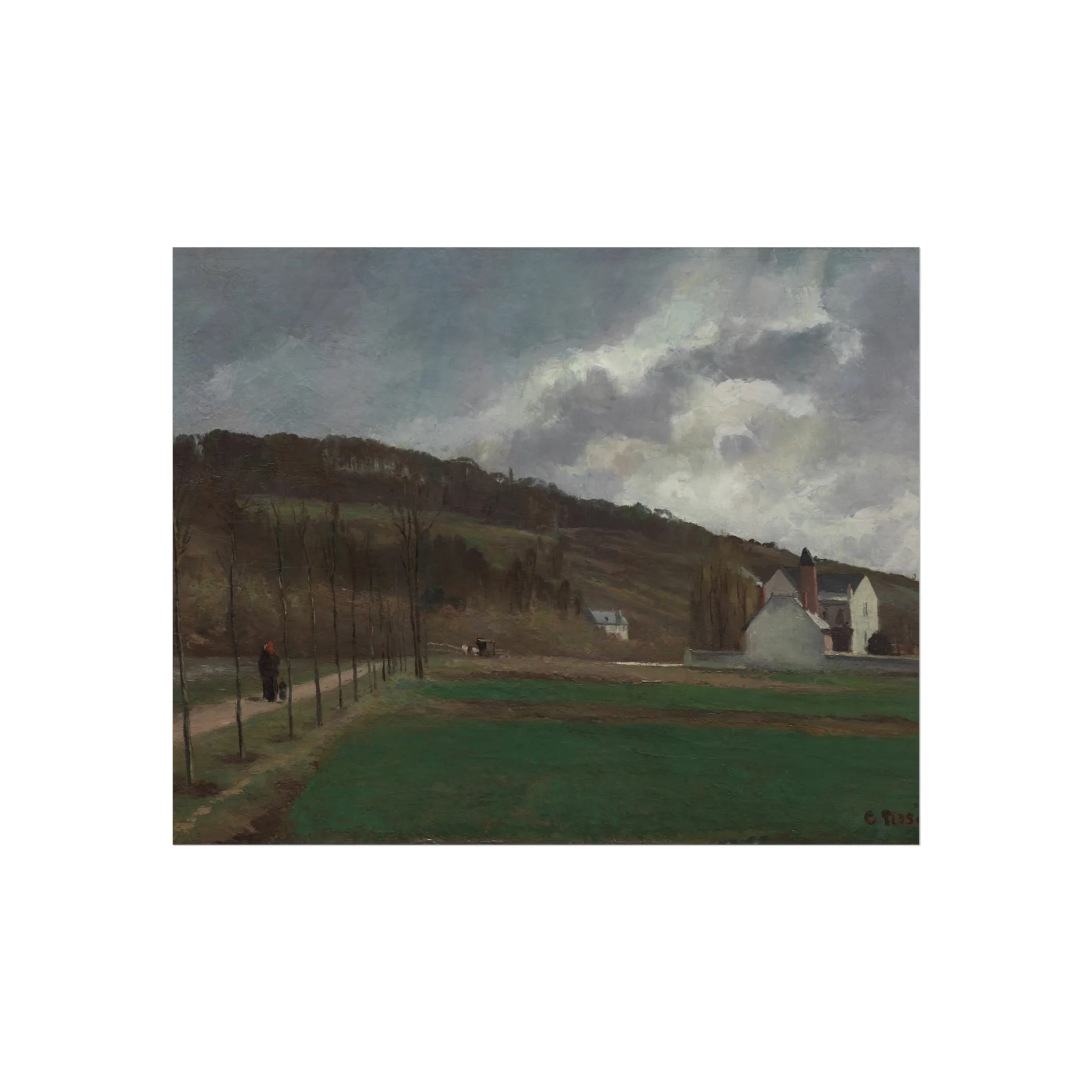 Camille Pissarro - The Banks of the Marne in Winter | Fine Art Poster - Image 2