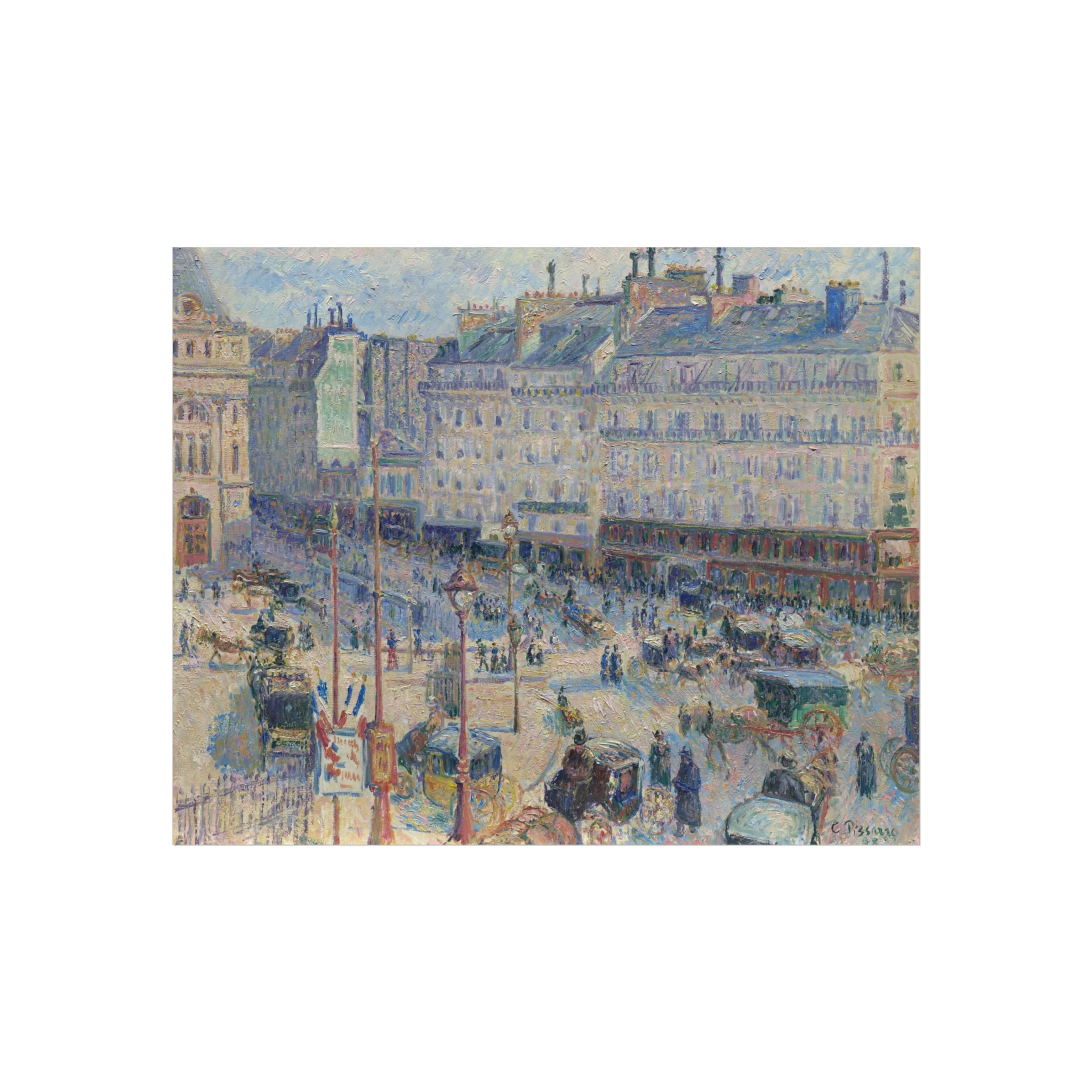Camille Pissarro - The Place du Havre, Paris | Fine Art Poster - Image 2